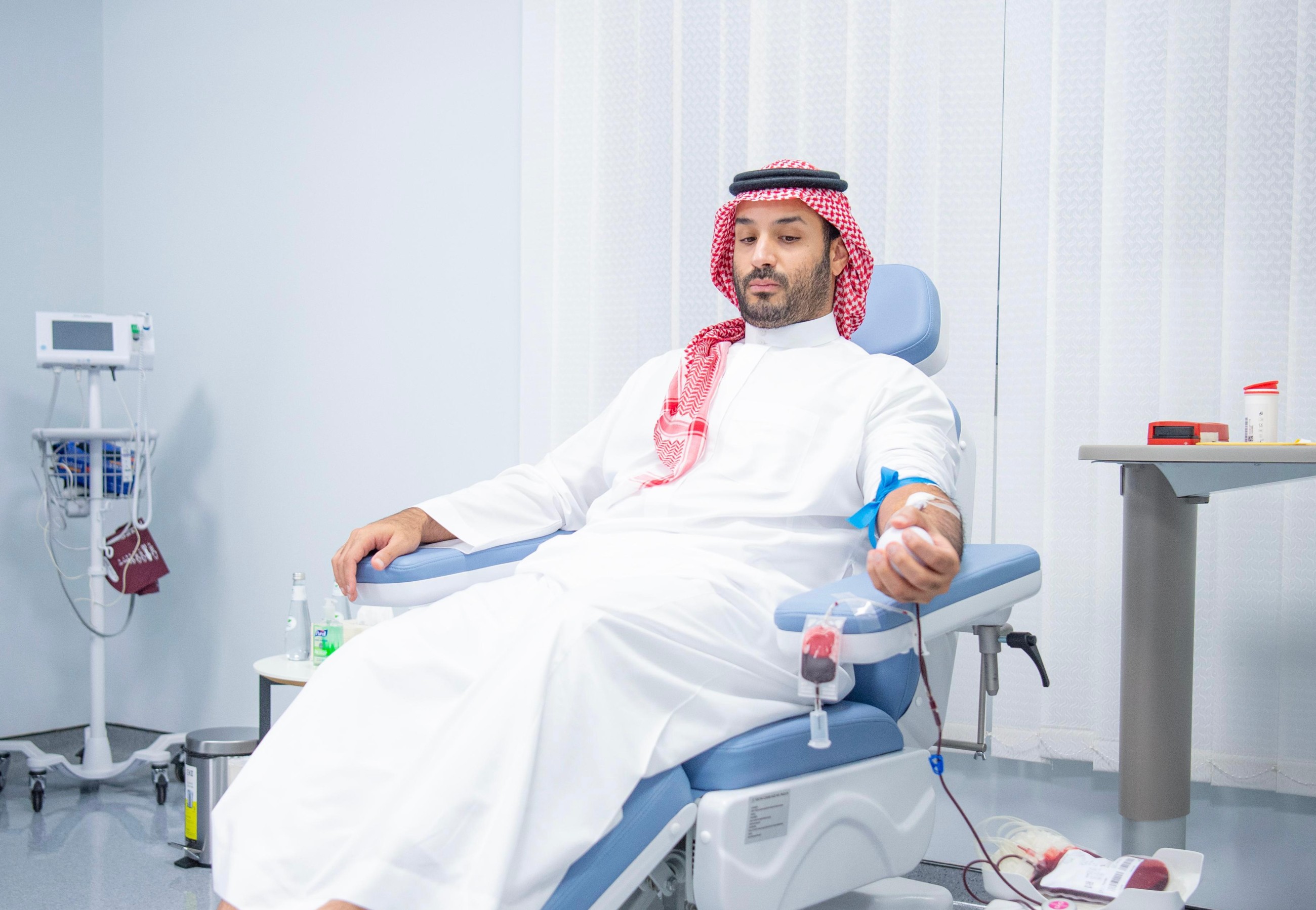Saudi Crown Prince Mohammed Bin Salman donates blood in annual national campaign