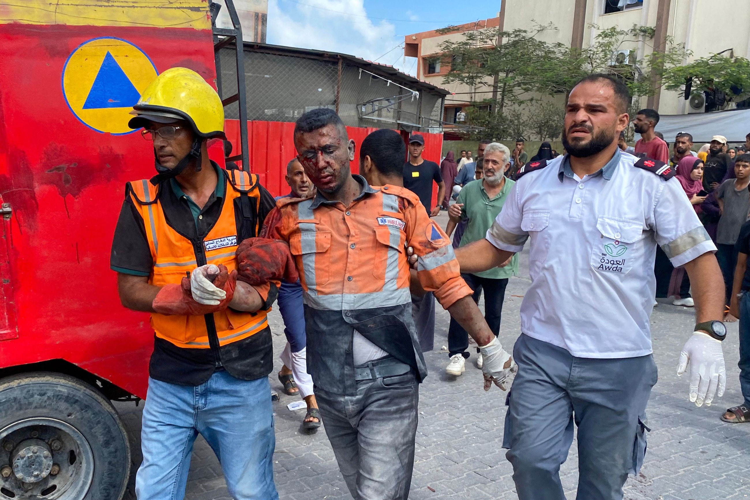Israeli strikes hit Nasser hospital in Gaza, killing at least 15 people, including journalists