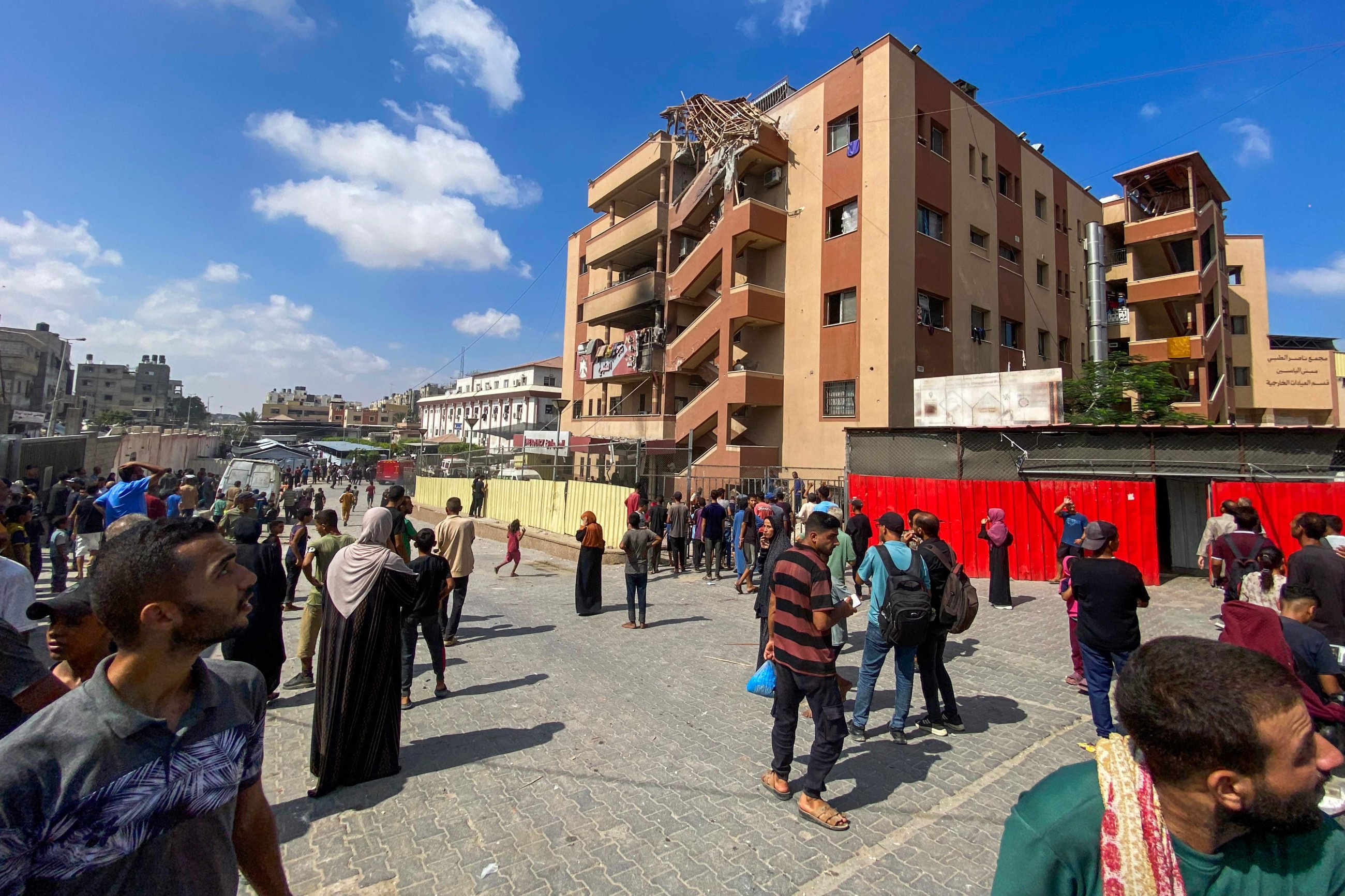 Israeli strikes hit Nasser hospital in Gaza, killing at least 15 people, including journalists