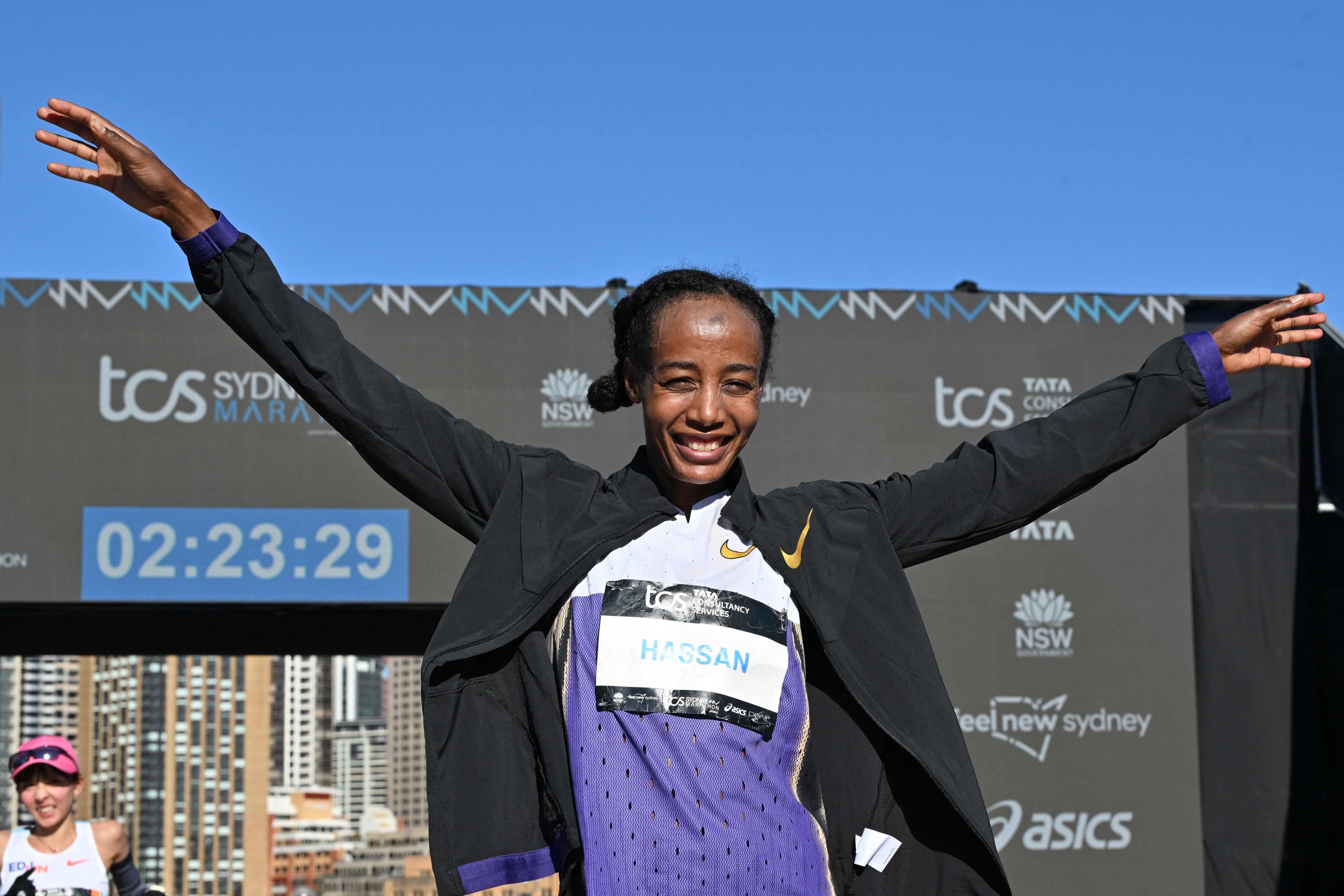Olympic champion Sifan Hassan smashes course records to win Sydney Marathon
