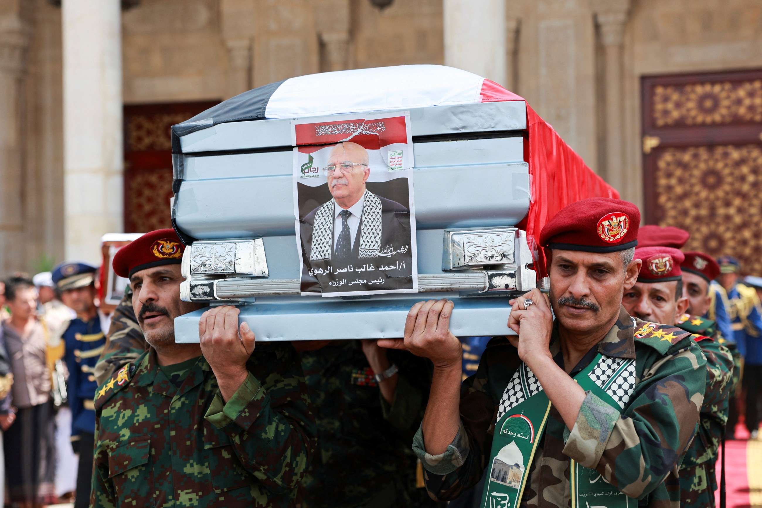Yemen's Houthis hold funeral for PM killed in Israeli strike