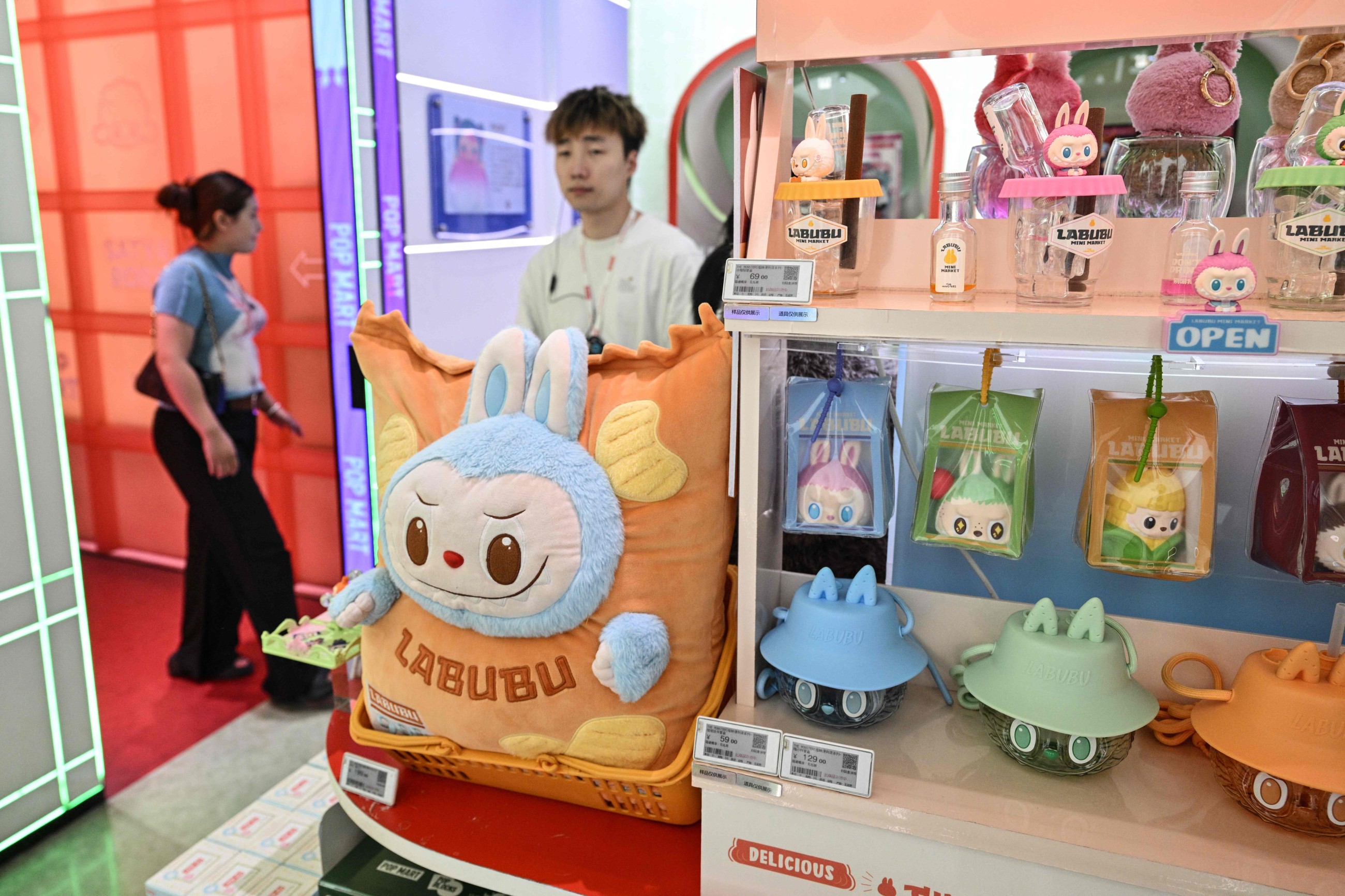 Labubu fans flock to stores after launch of mini dolls