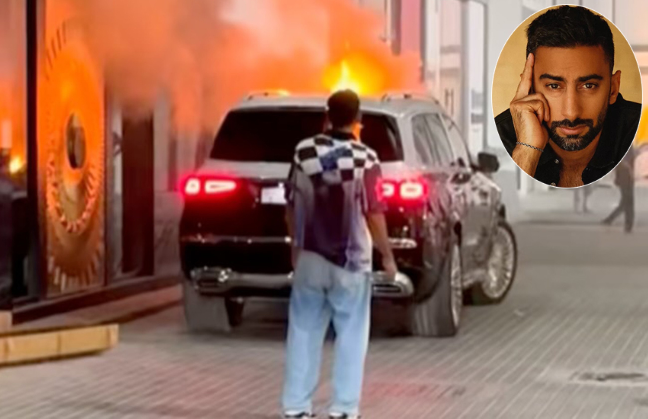 VIDEO: Emirati media personality Anas Bukhash survives car fire after technical delay at ABtalks filming