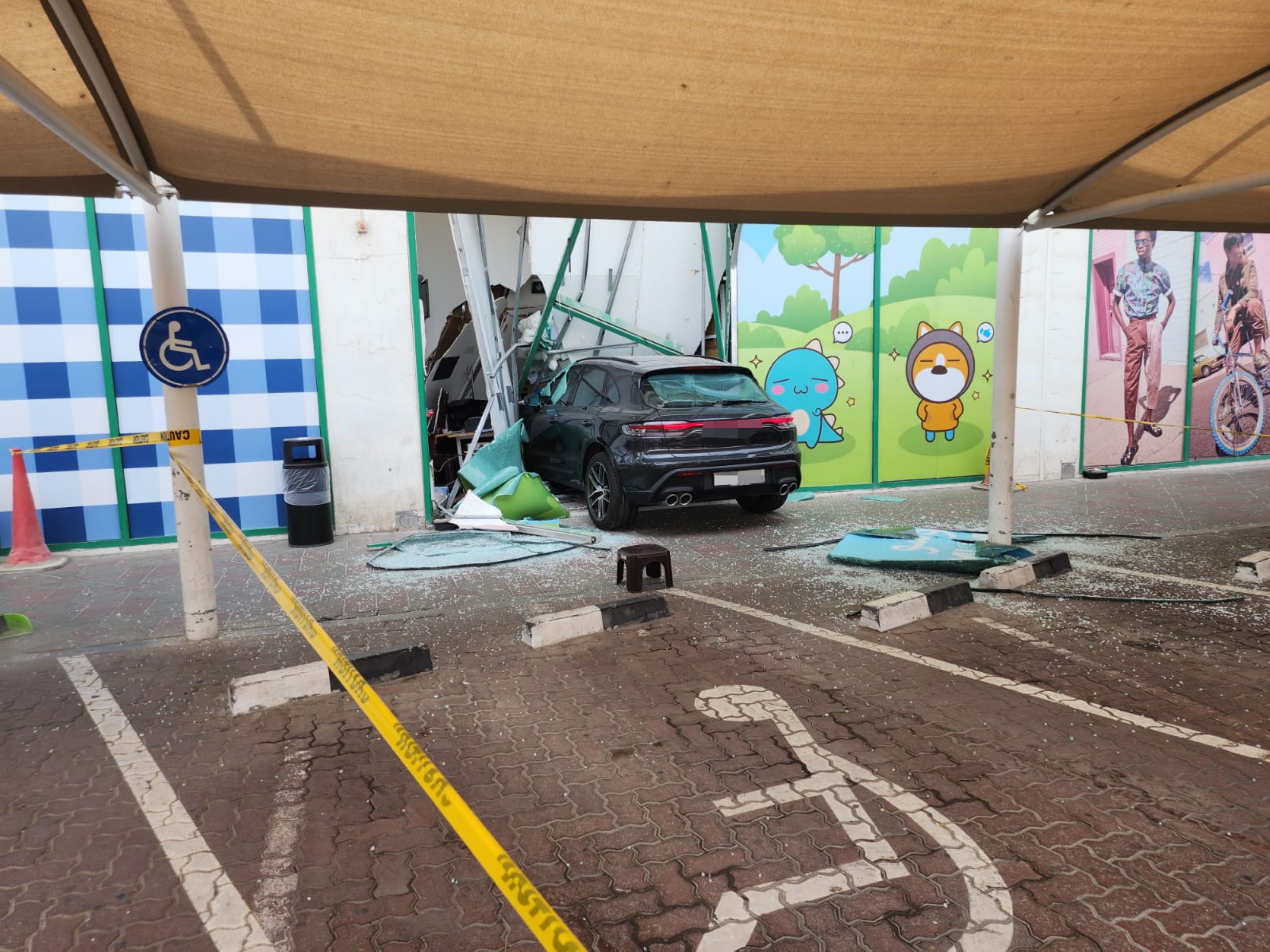 Car crashes into store after driver mistakes accelerator for brake in Dubai