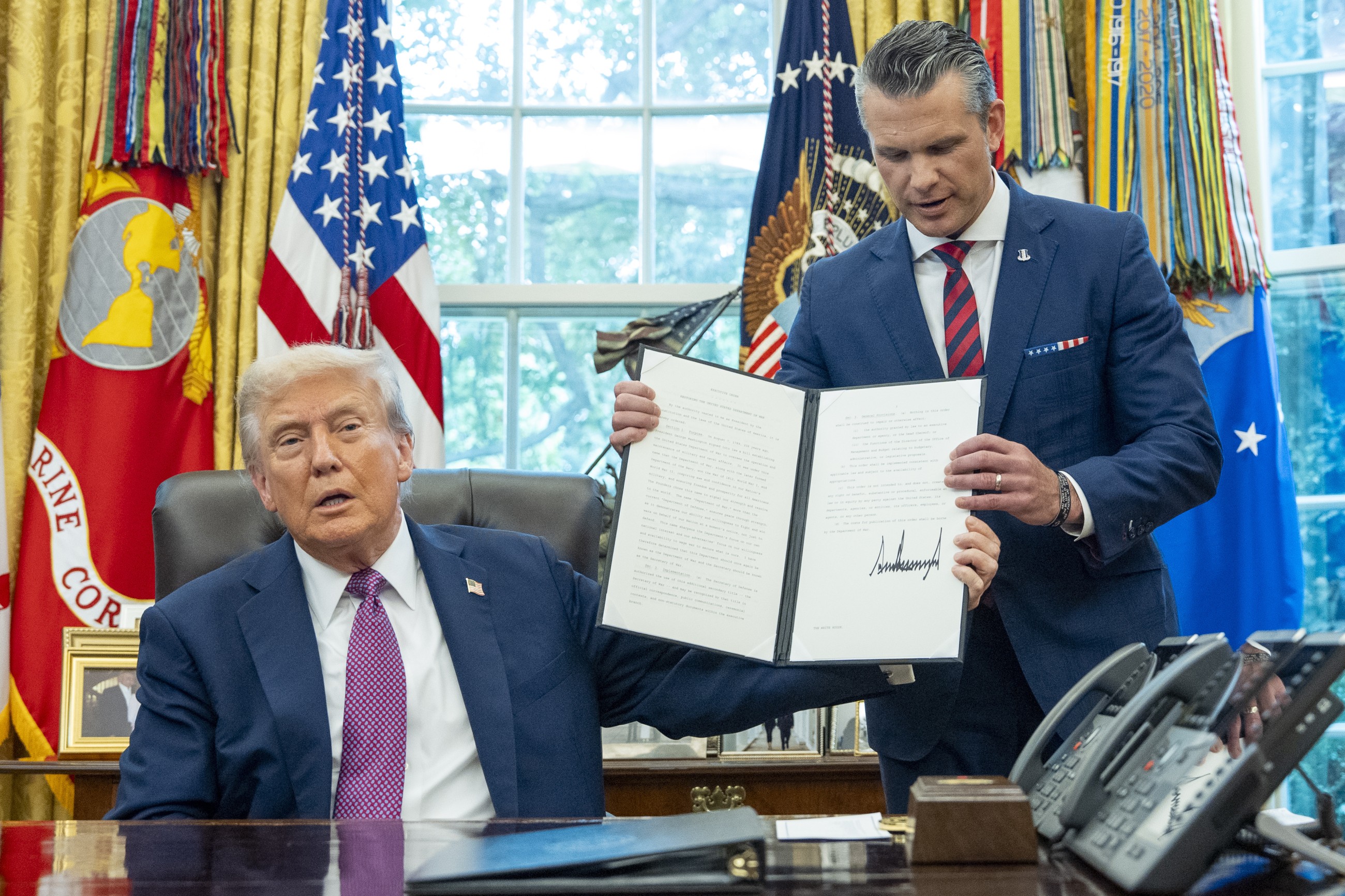 Trump executive order aims to rename the Department of Defense as the Department of War