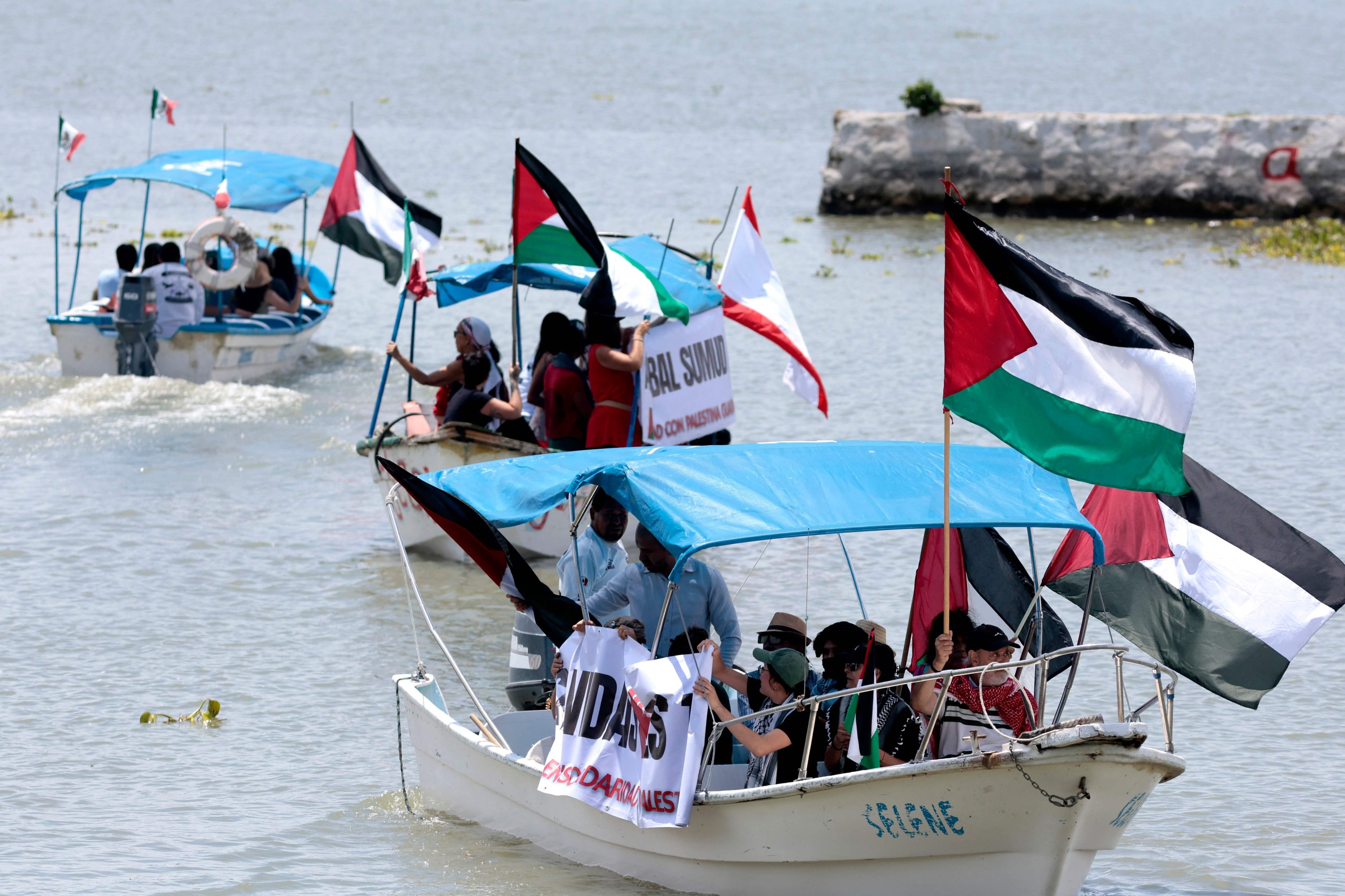 Video: Flotilla for Gaza says boat struck by drone at Tunisian port