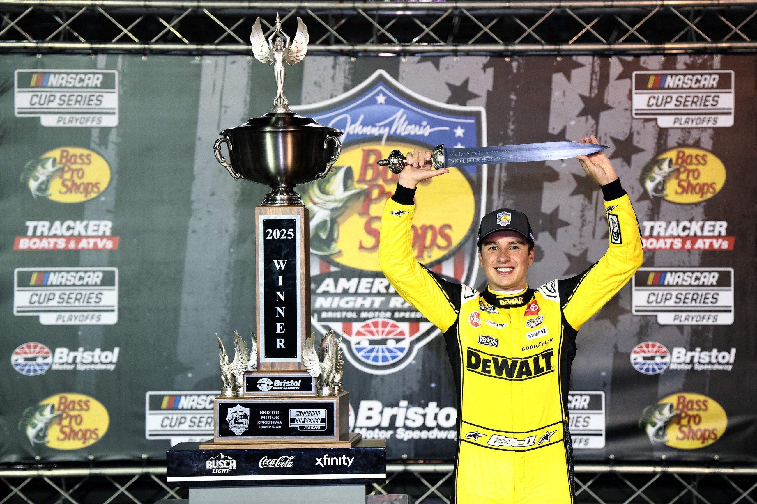 Christopher Bell wins at Bristol night race