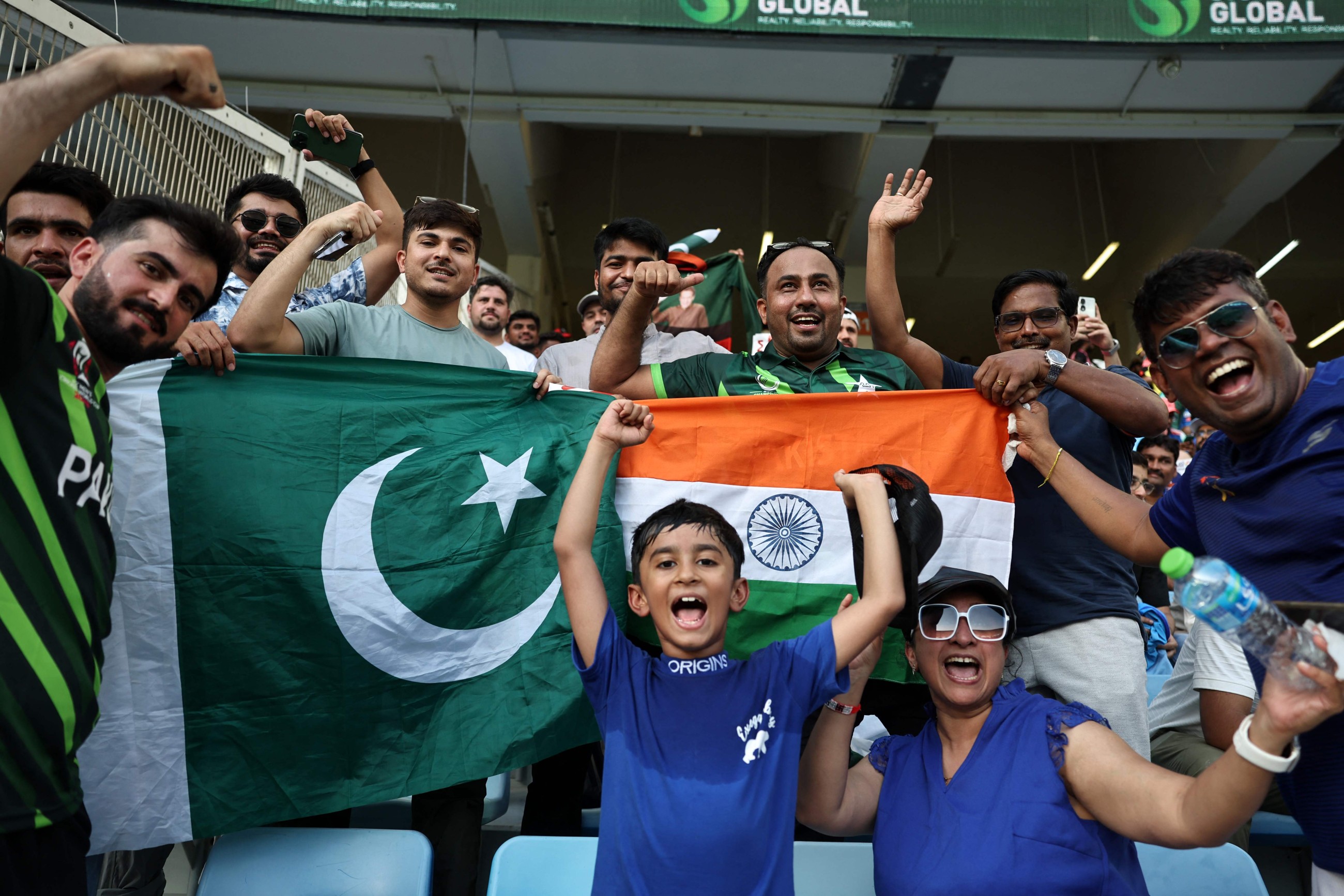 Fans set aside boycott calls to watch India-Pakistan cricket clash