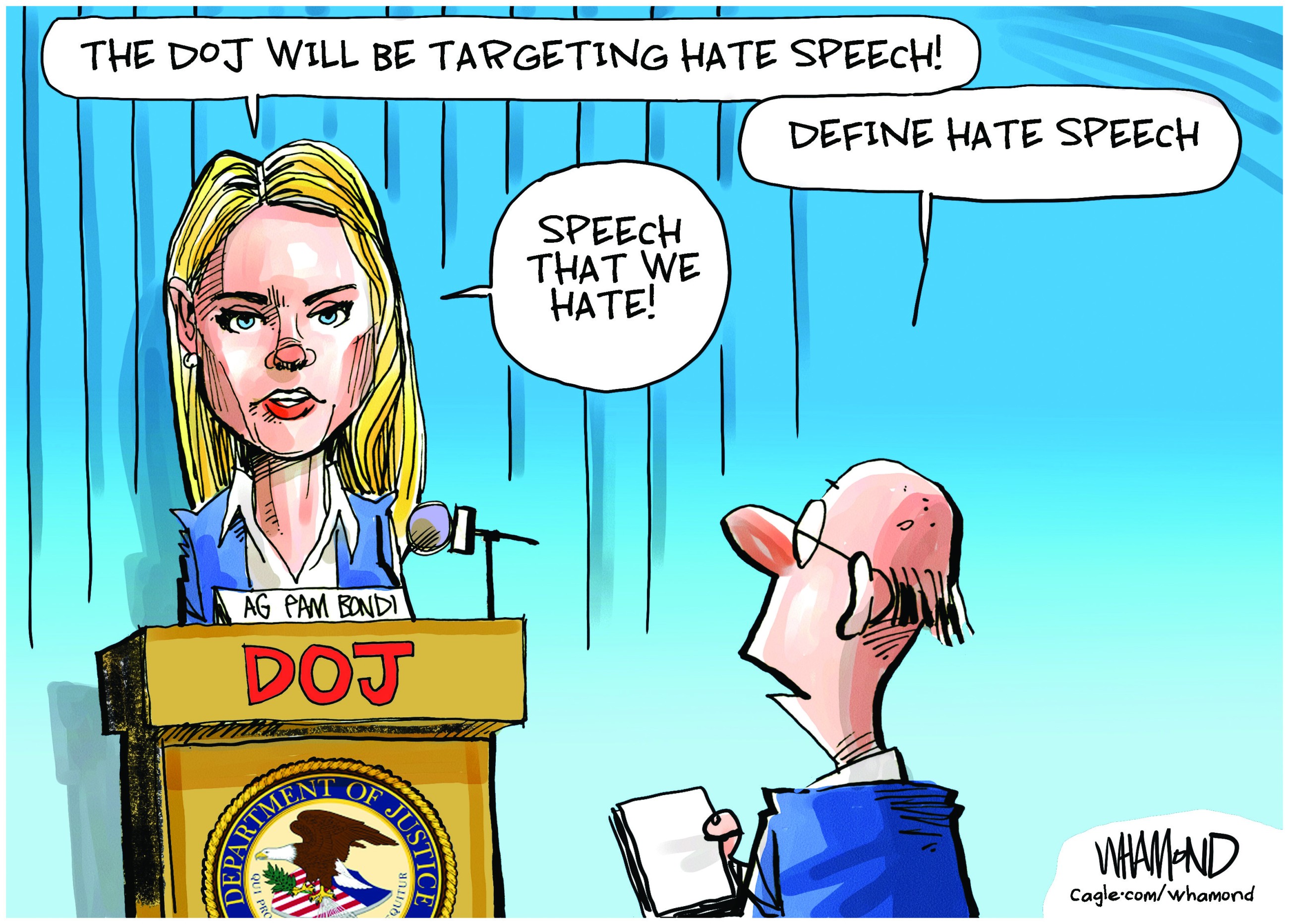 DOJ targets hate speech