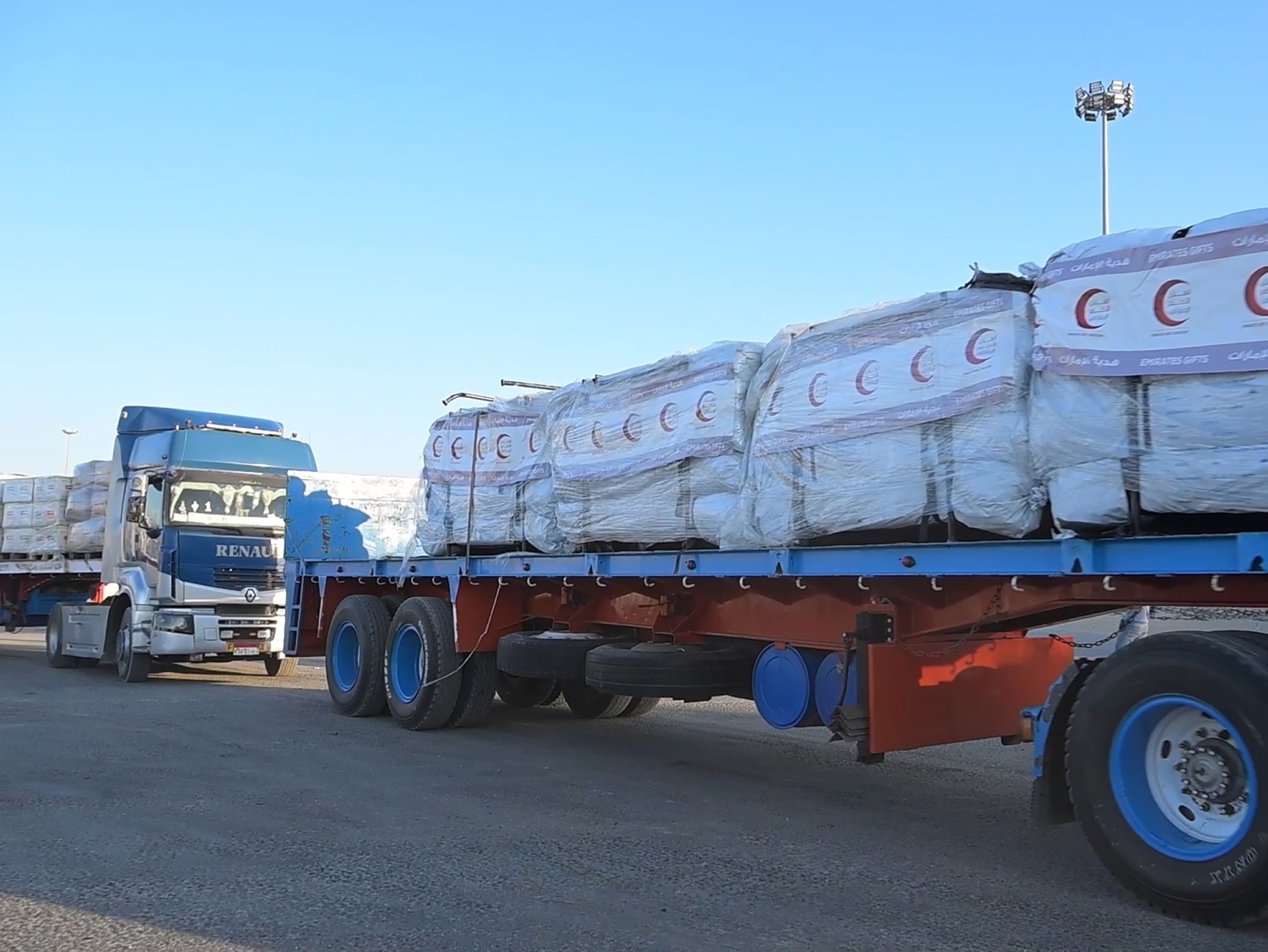 Over 125 UAE aid trucks with over 2000 tonnes of aid enter Gaza