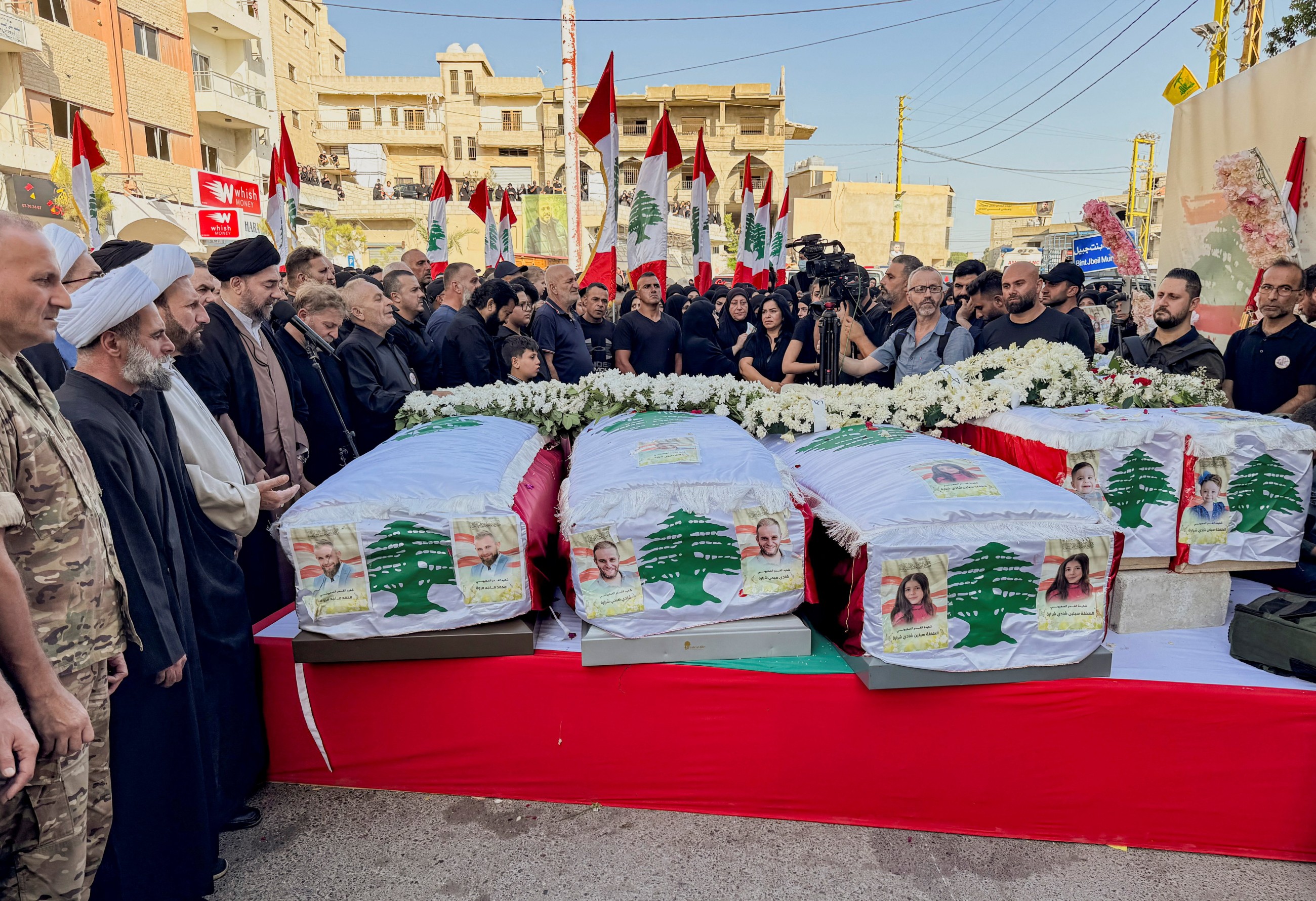 Lebanese village mourns children and father killed in Israeli strike