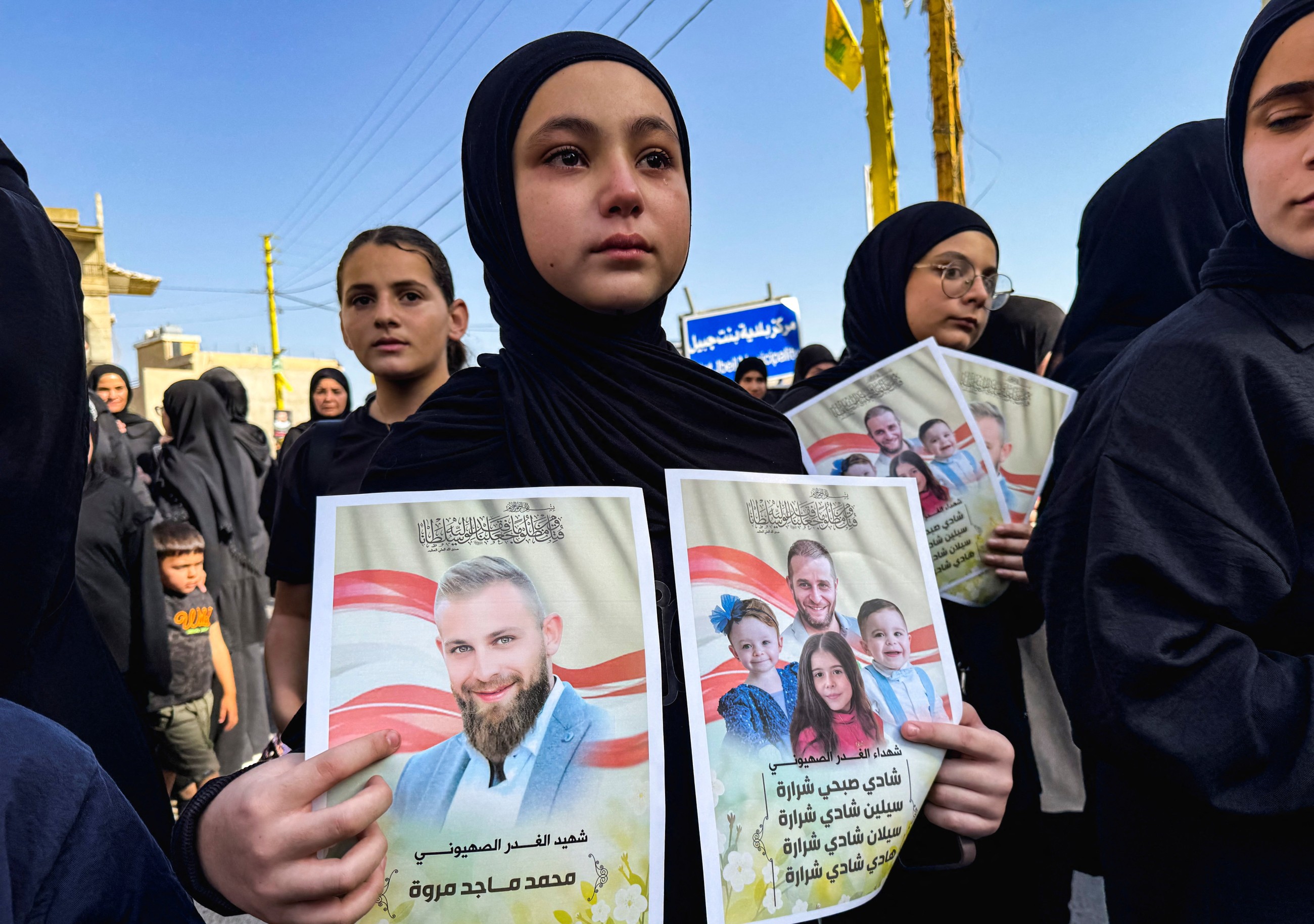 Lebanese village mourns children and father killed in Israeli strike