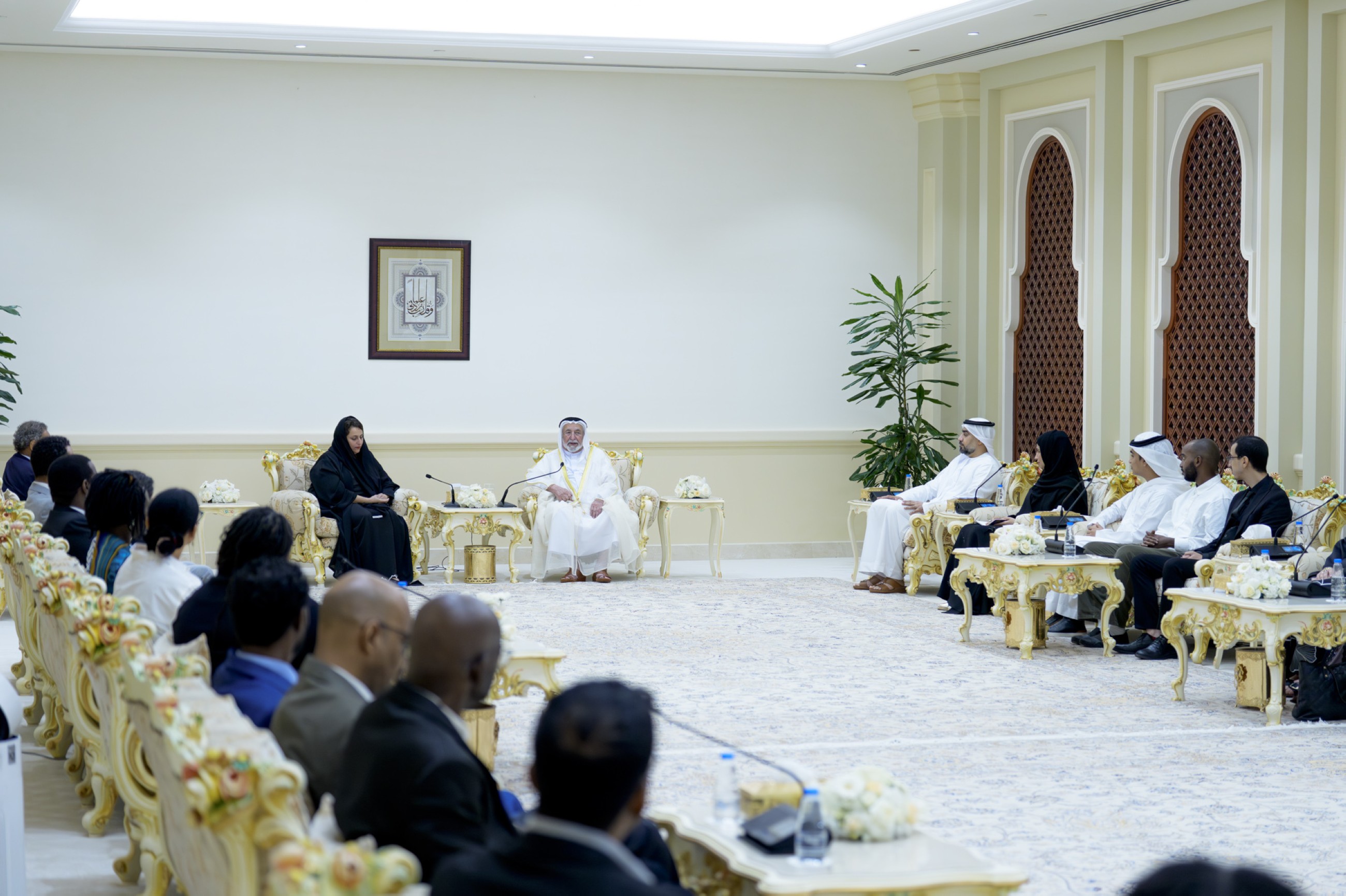 Sharjah Ruler meets first cohort of PhD students at Global Studies University