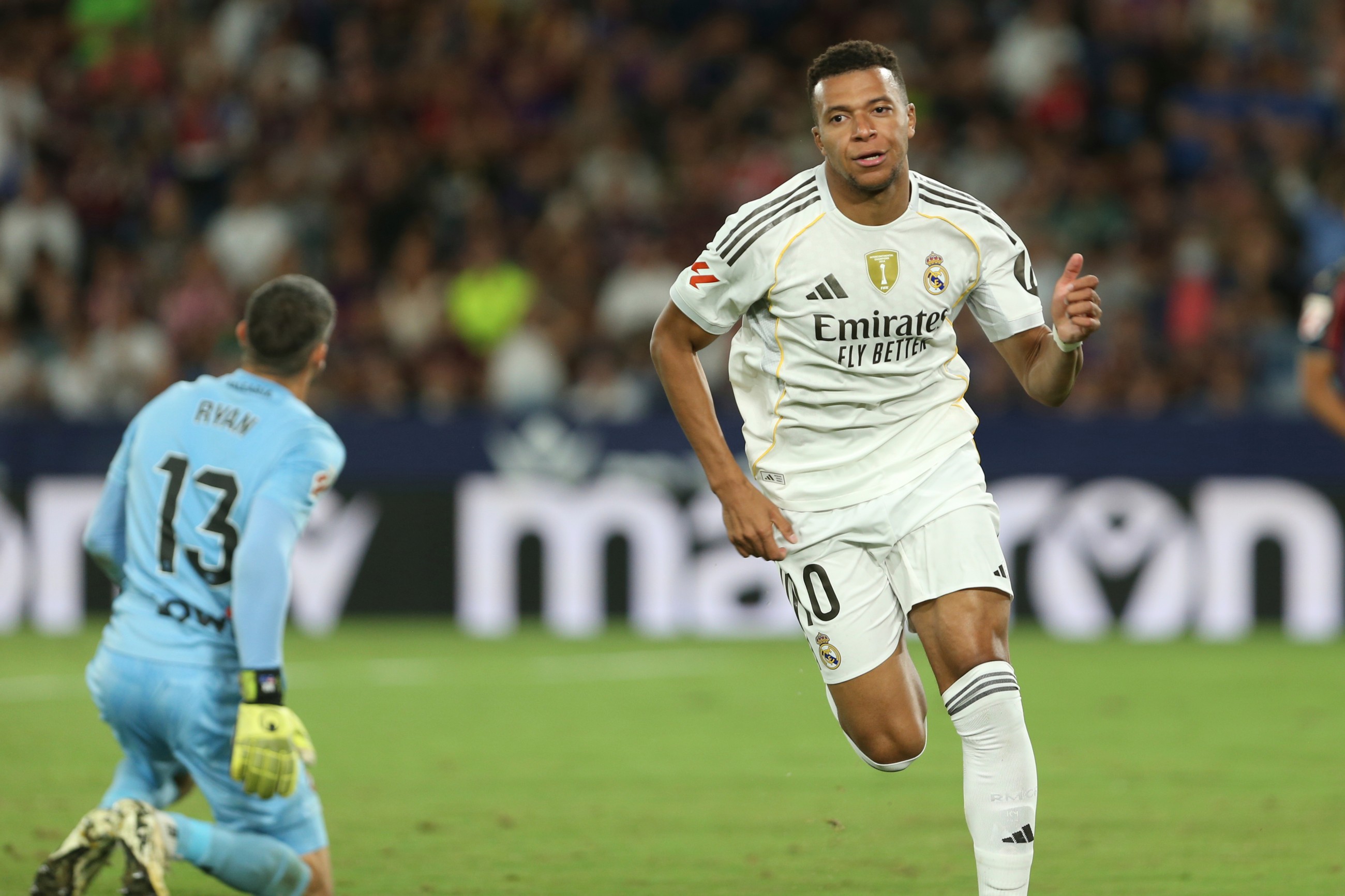 Mbappe scores brace as Real thrash Levante, Villarreal edge past Sevilla