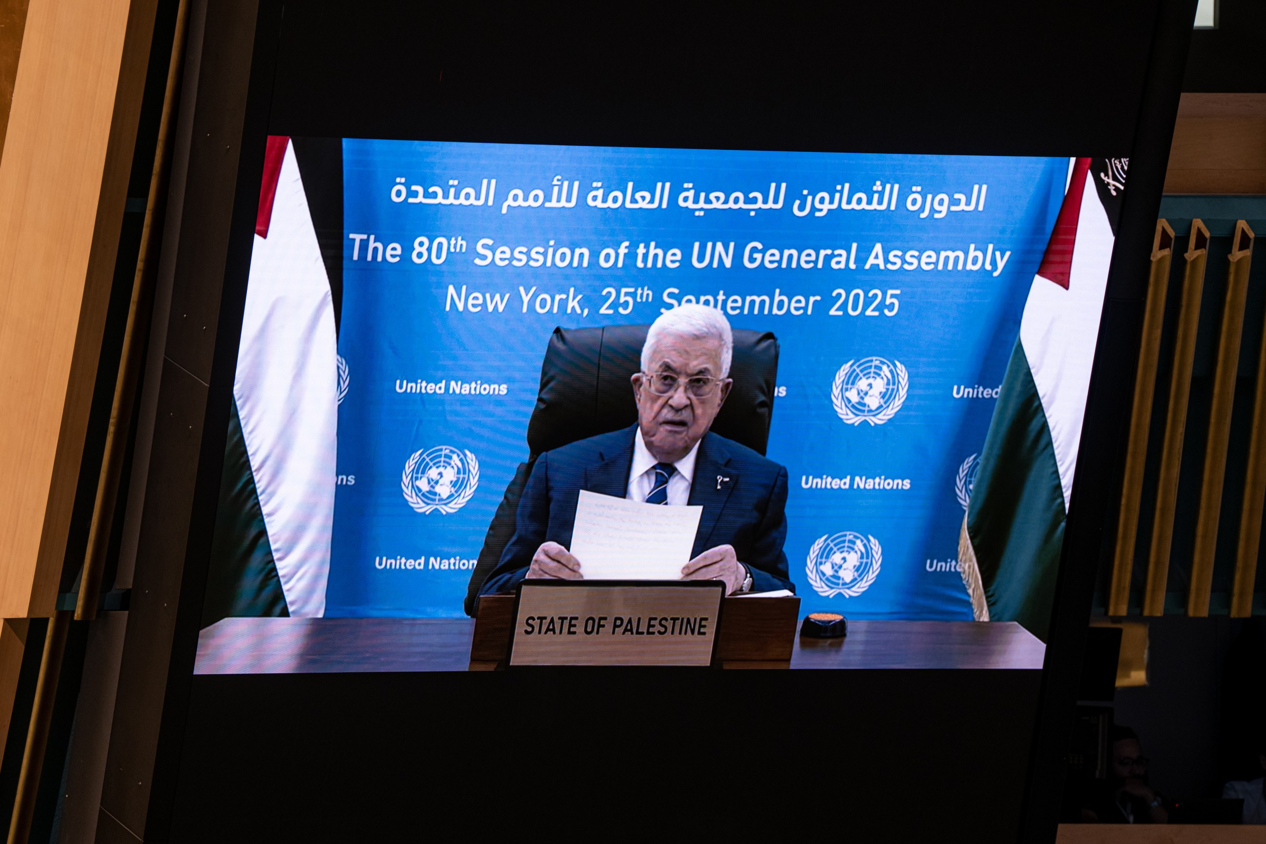 'Palestinians won't leave,' President Abbas tells world leaders at UN