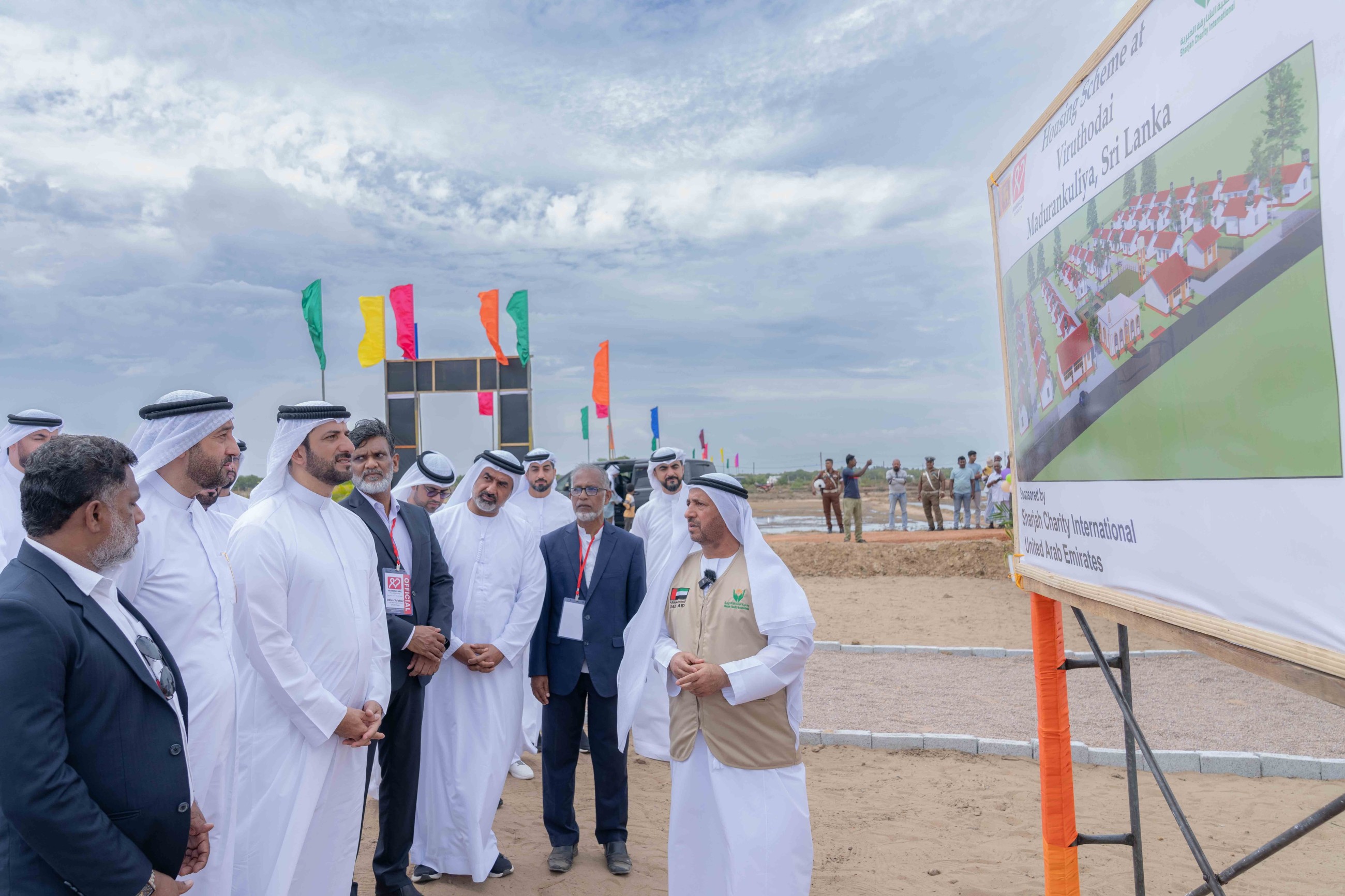 Sultan Bin Ahmed lays foundation stone for village in Sri Lanka