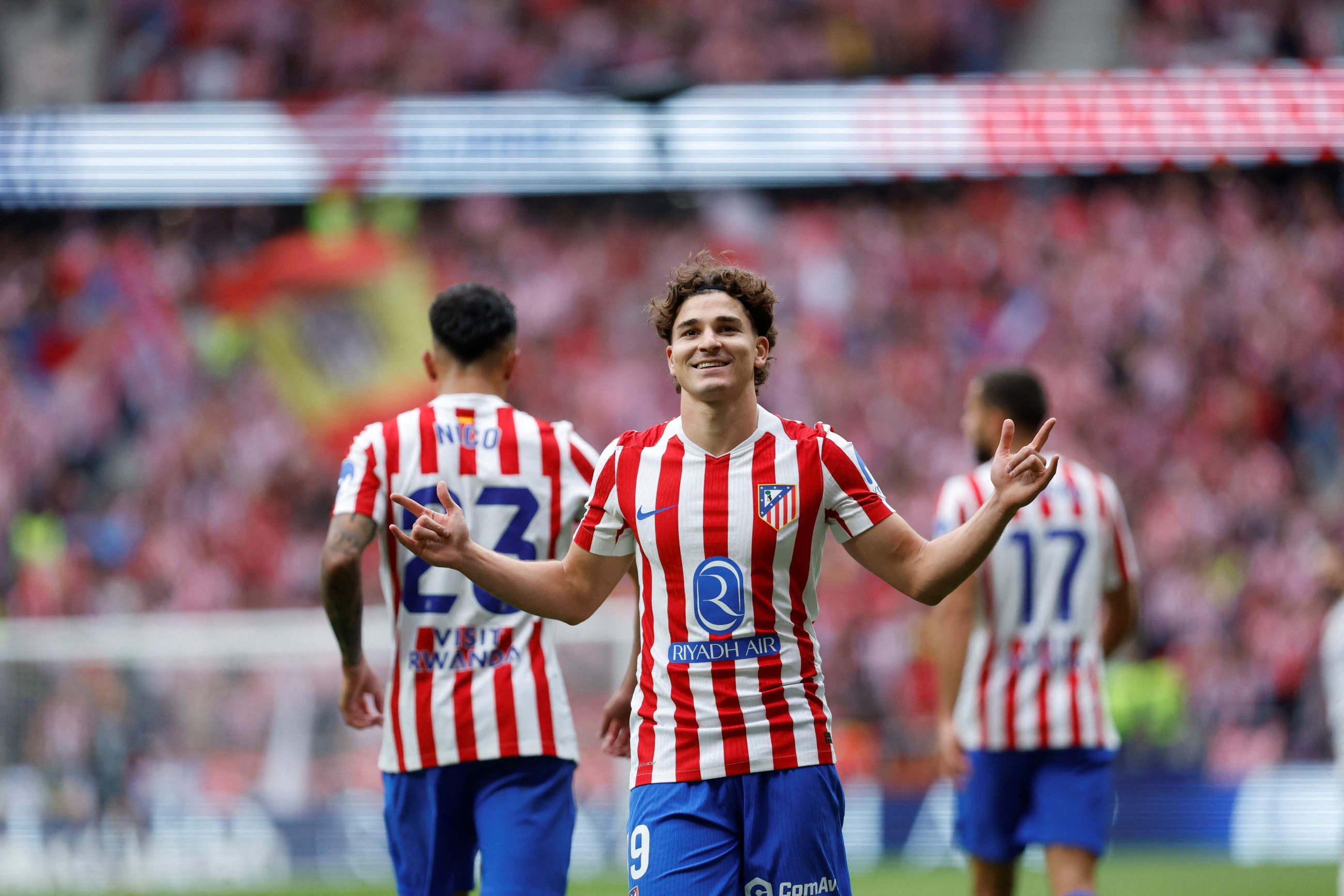 Alvarez nets double as Atletico  thump Real in Madrid derby