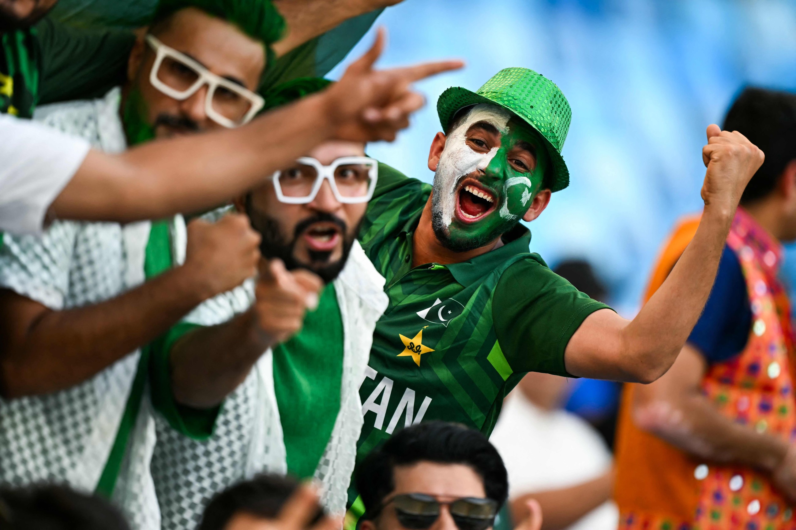 Fans arrive at Dubai Cricket Stadium ahead of high voltage India, Pakistan final clash
