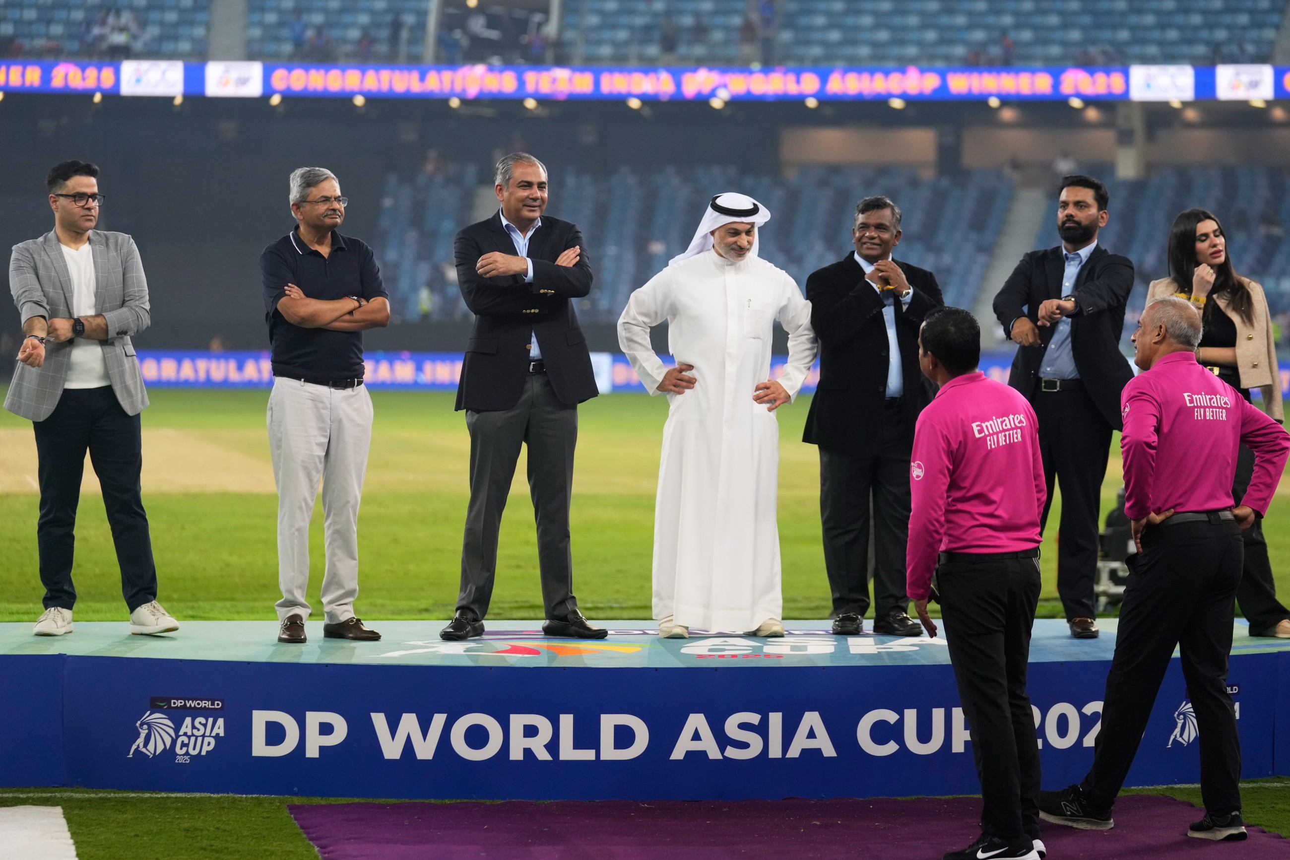 India's Asia Cup win marred by trophy presentation snub