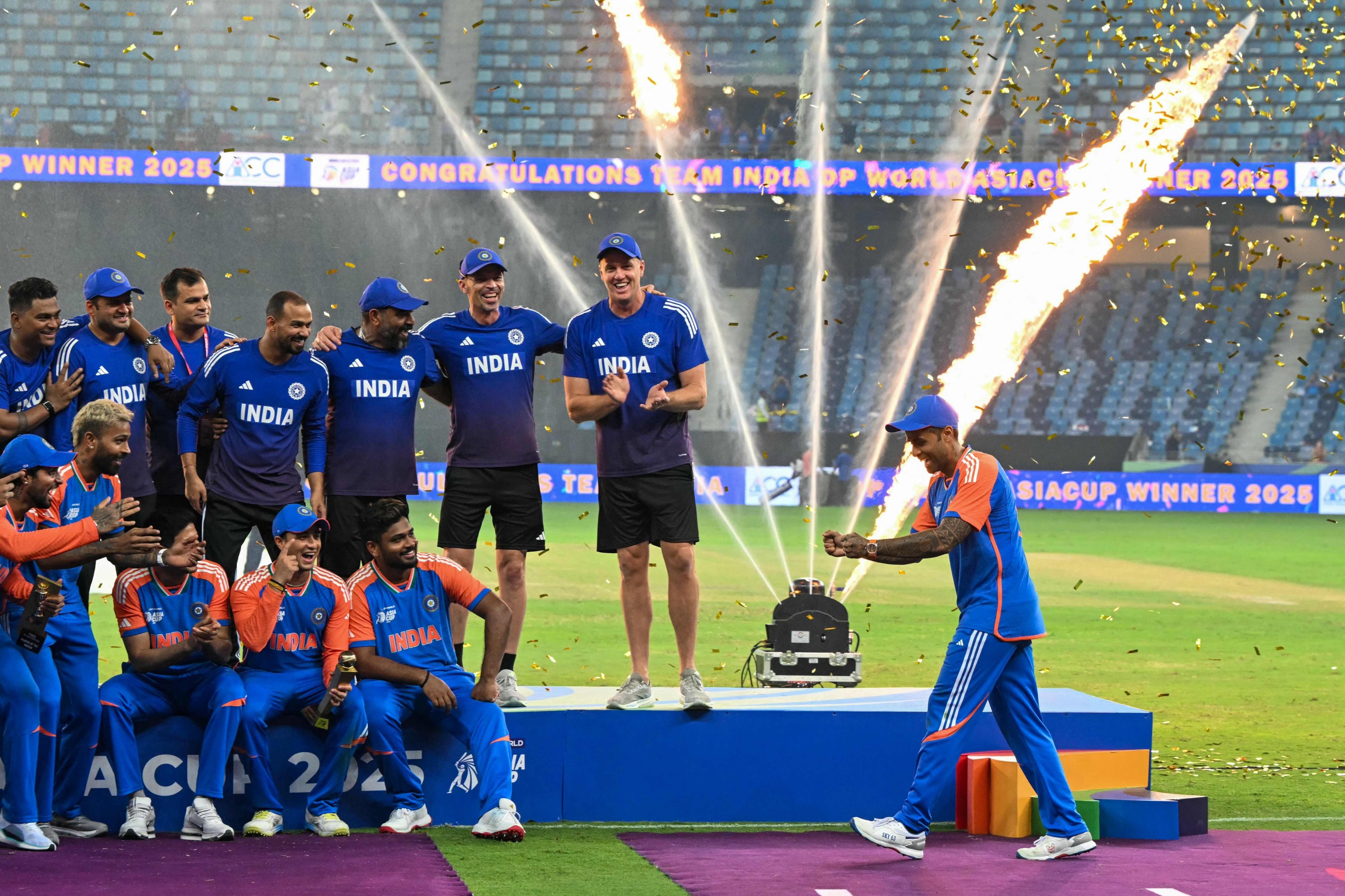 India's Asia Cup win marred by trophy presentation snub