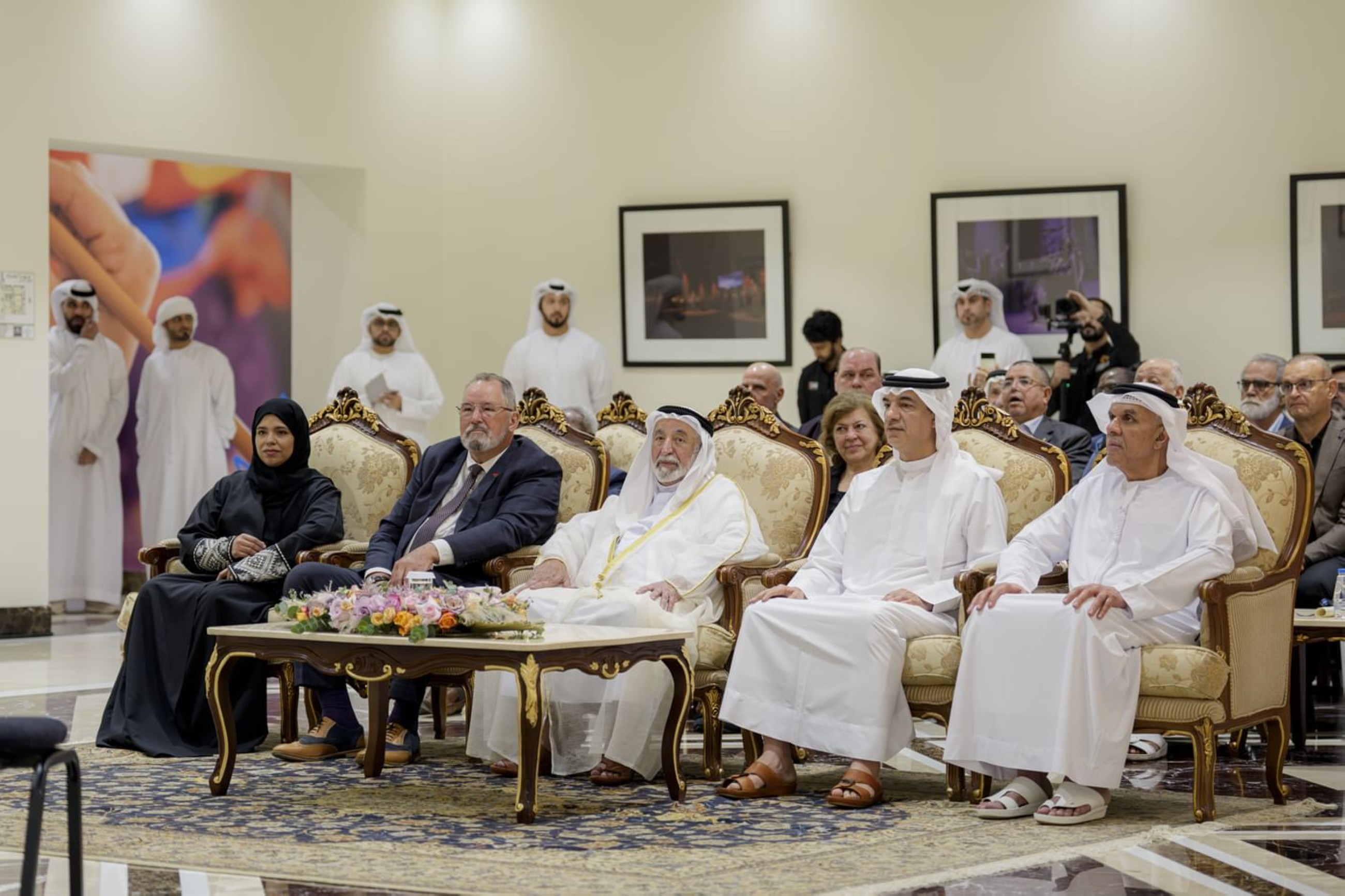 Sheikh Sultan meets music students at Sharjah Academy of Performing Arts