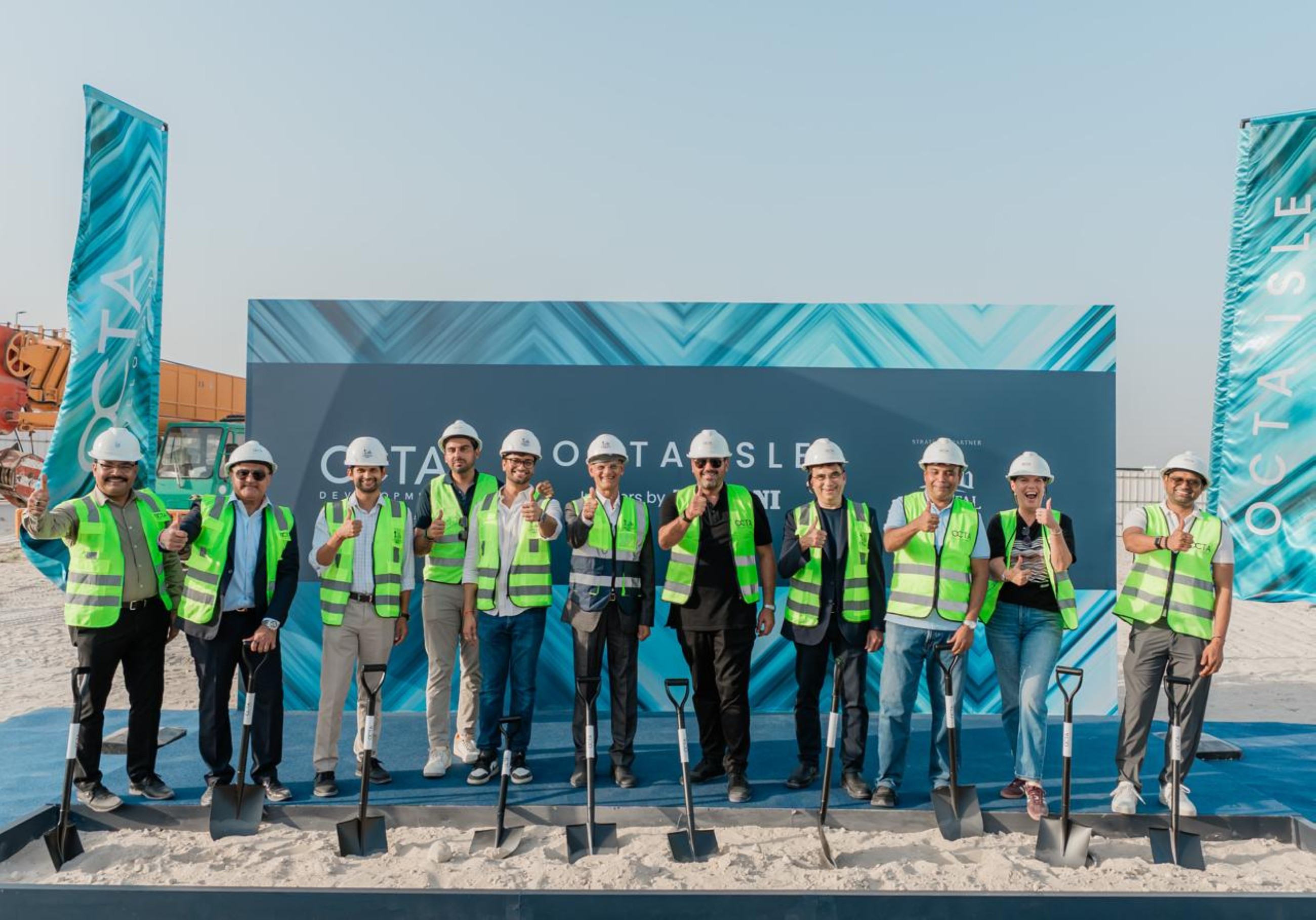 The ground breaking ceremony of the OCTA Isle Interiors by Missoni in Dubai.