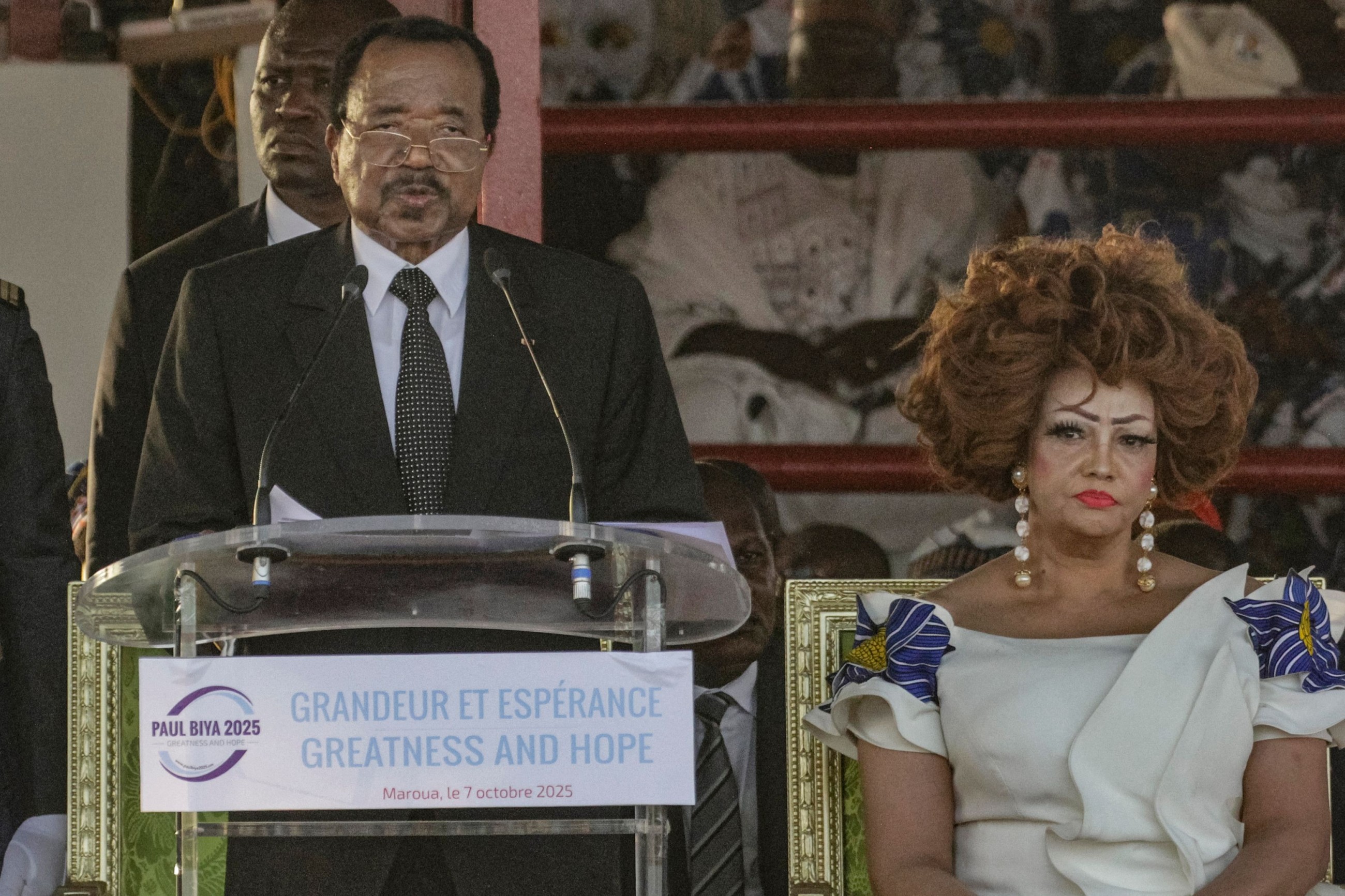 Cameroon's 92-year-old president makes rare public appearance to campaign for reelection