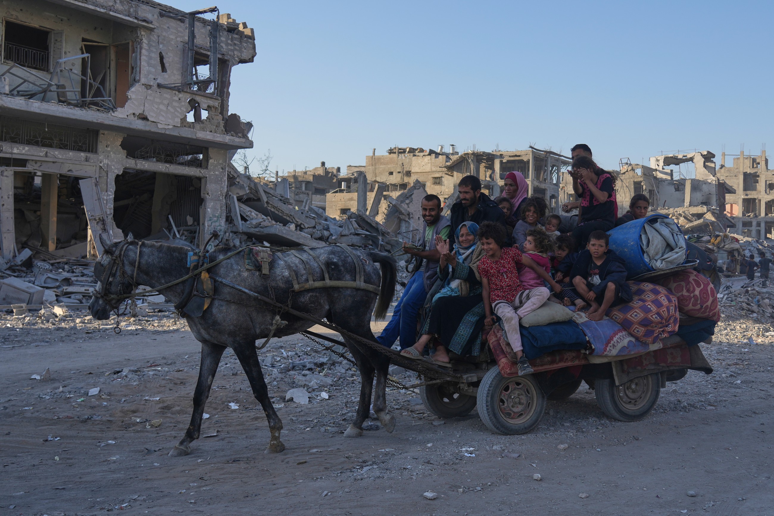 Drone footage above Gaza City shows the toll of 2 years of war