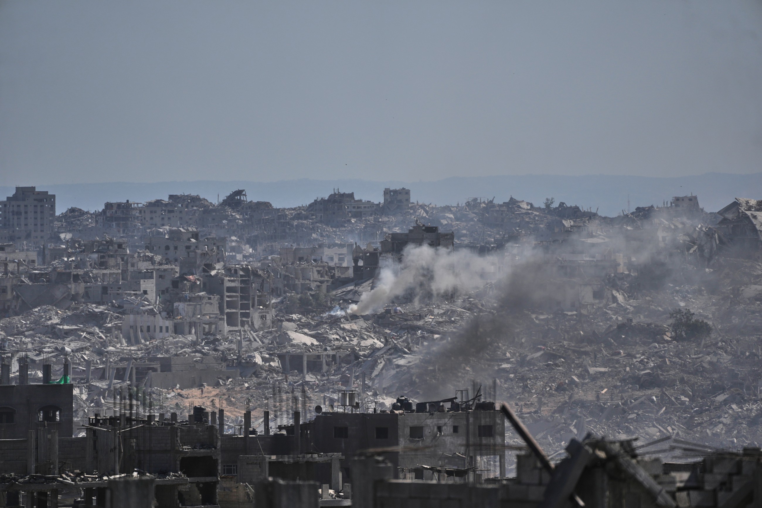 Drone footage above Gaza City shows the toll of 2 years of war