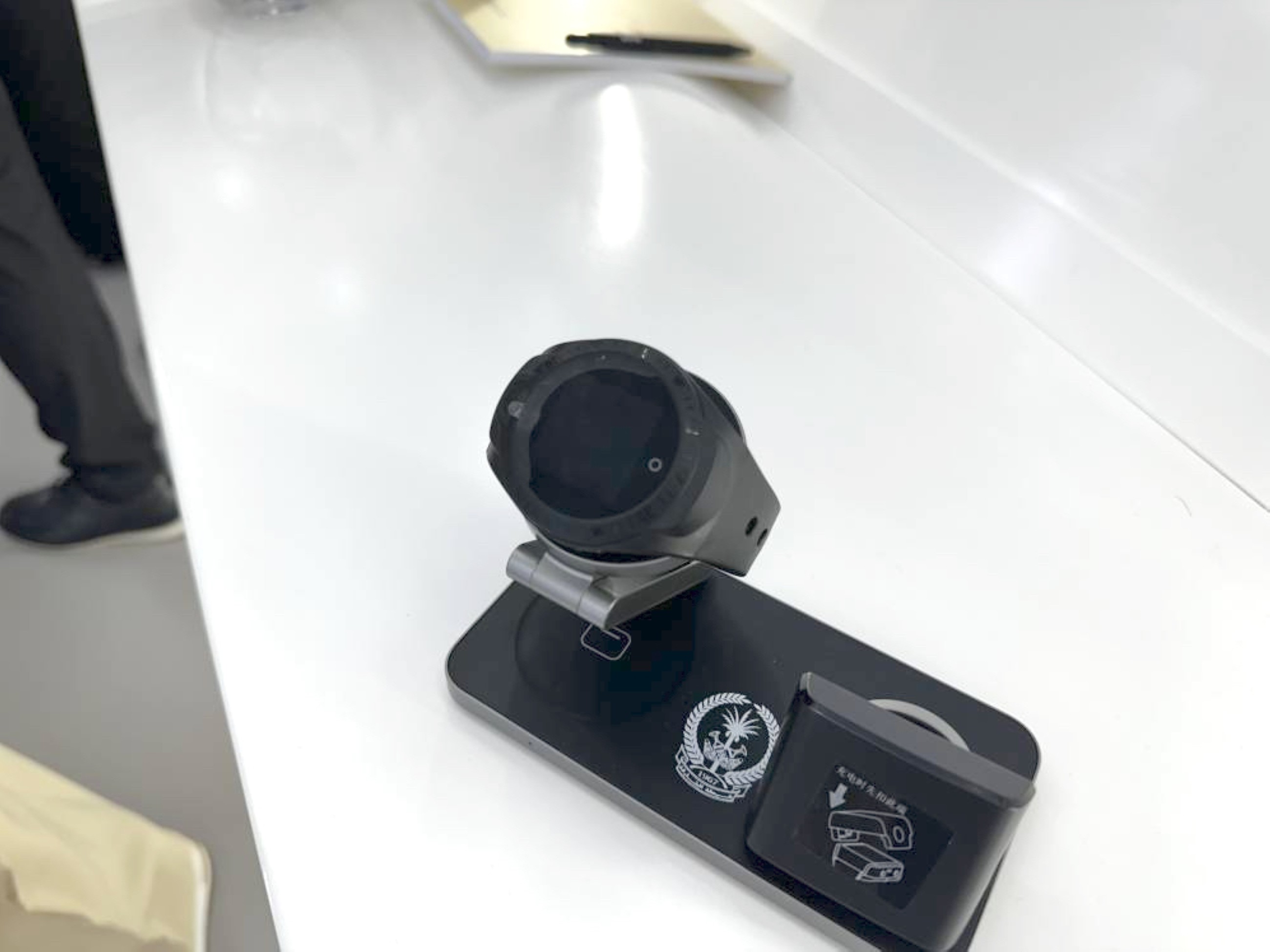 A view of the Sharjah Police's ‘Aftercare Watch’ on display at GITEX Global 2025 in Dubai. 