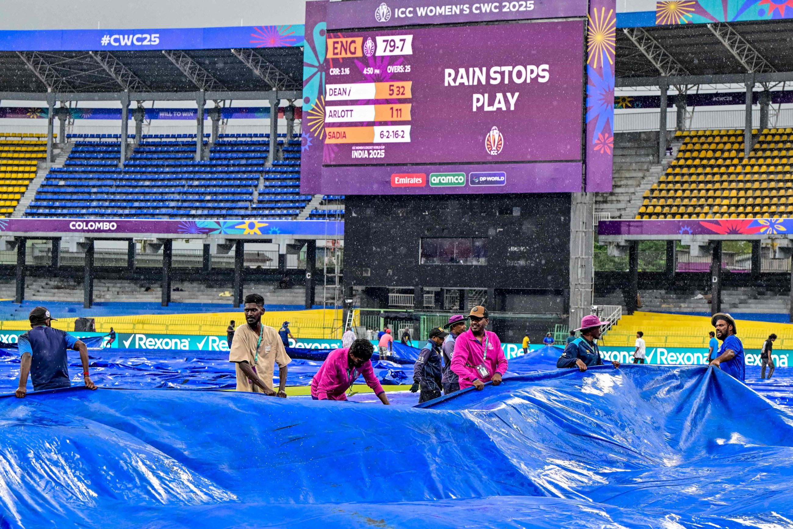 Rain denies Pakistan historic World Cup win over England