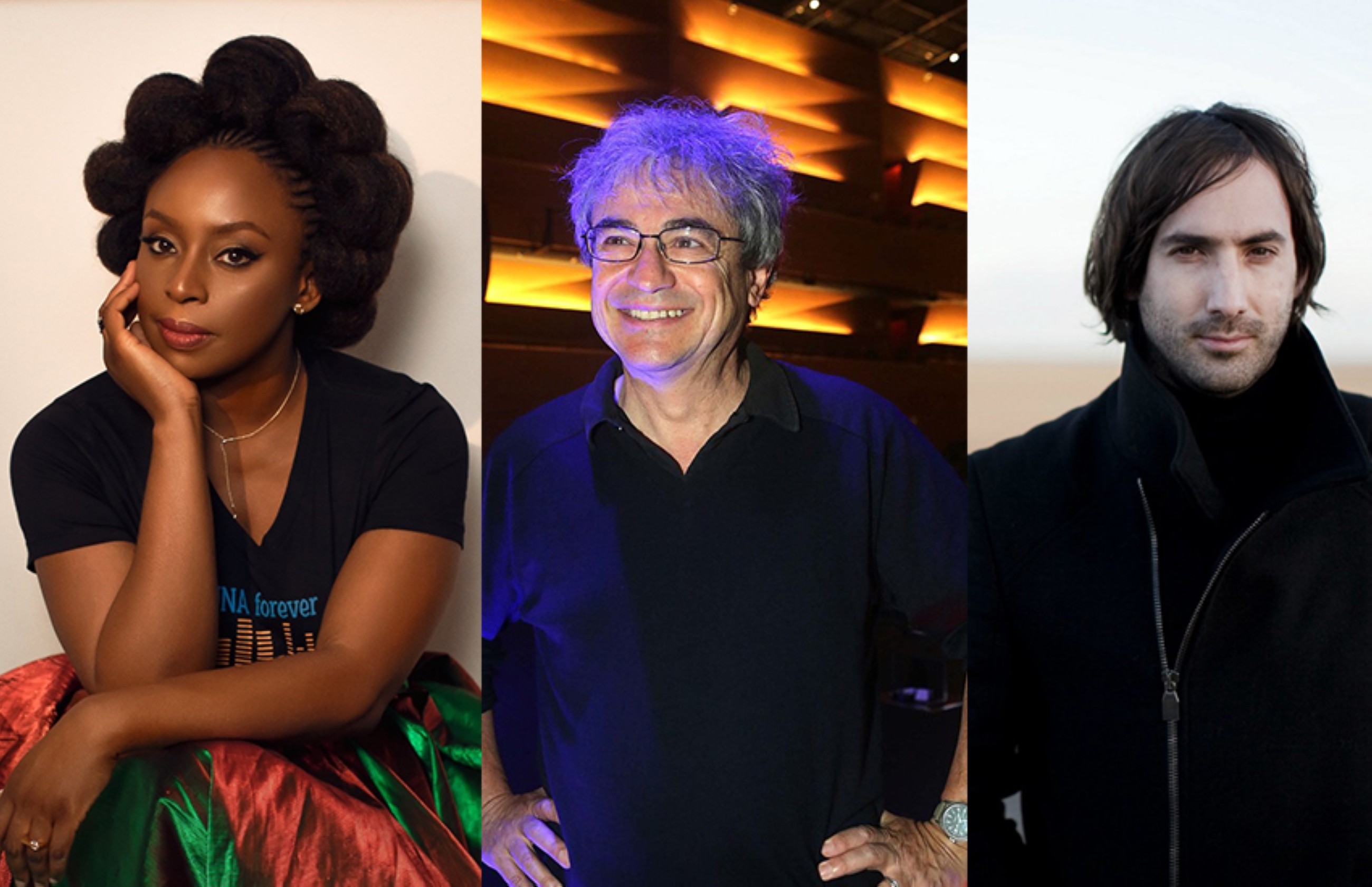 Chimamanda Ngozi Adichie, Carlo Rovelli, and Paul Lynch. 