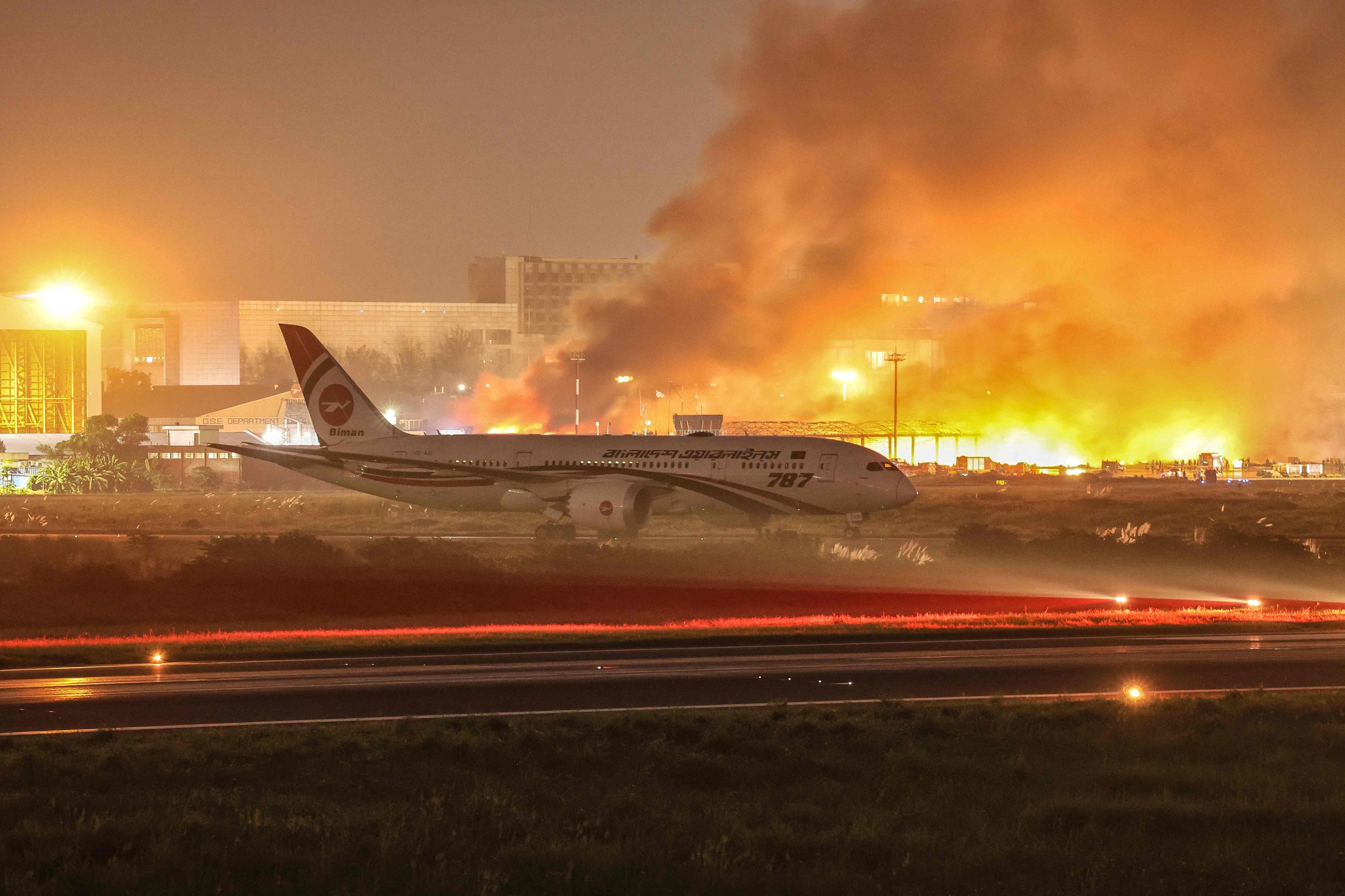 Flights resume at Dhaka airport after fire forced operations to halt