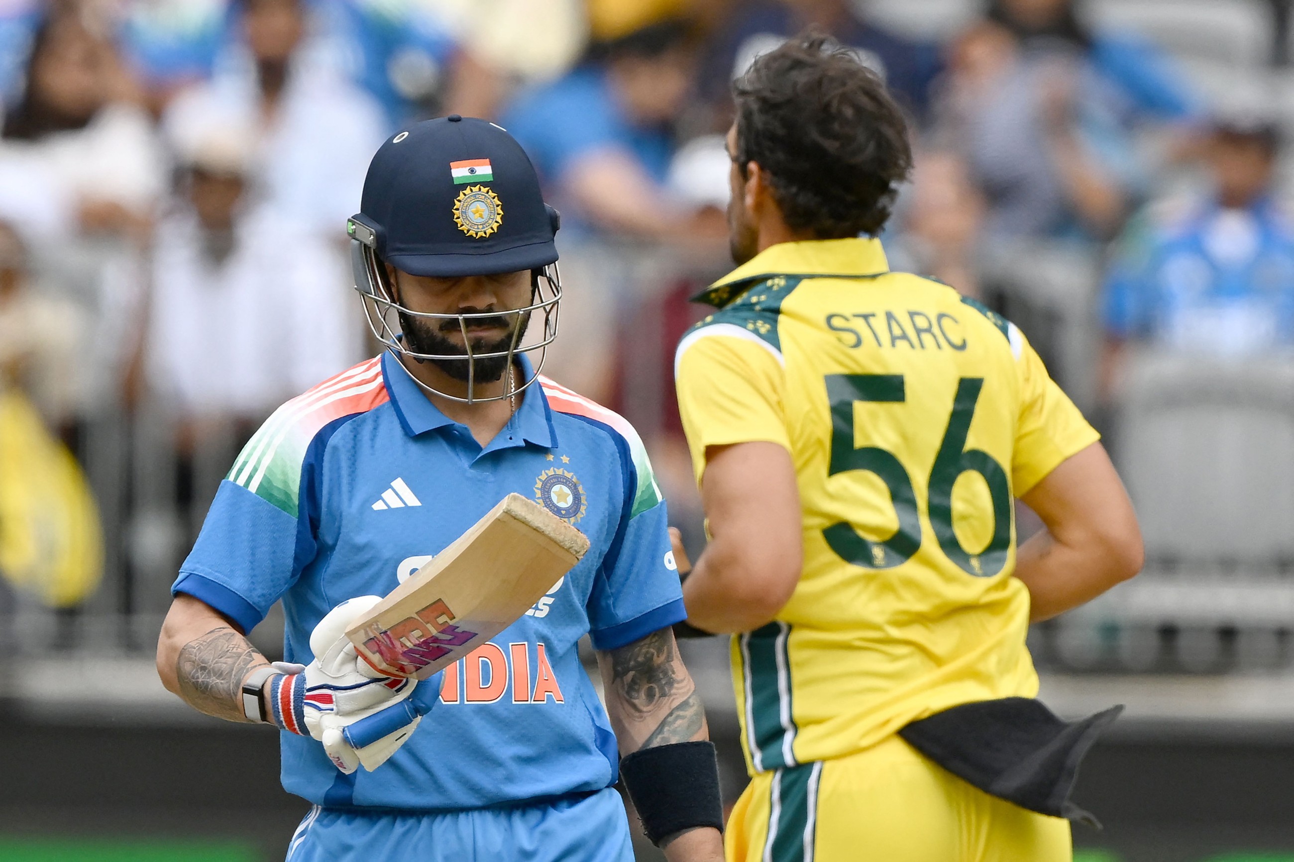 Perth ODI: Australia storm past India as returning Rohit, Kohli fail