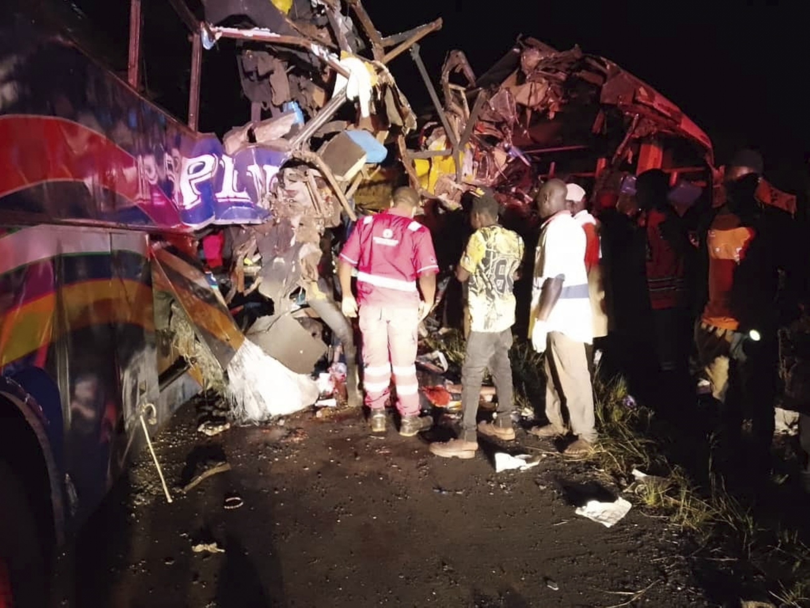 'Head-on' bus collision kills 46 people in Uganda