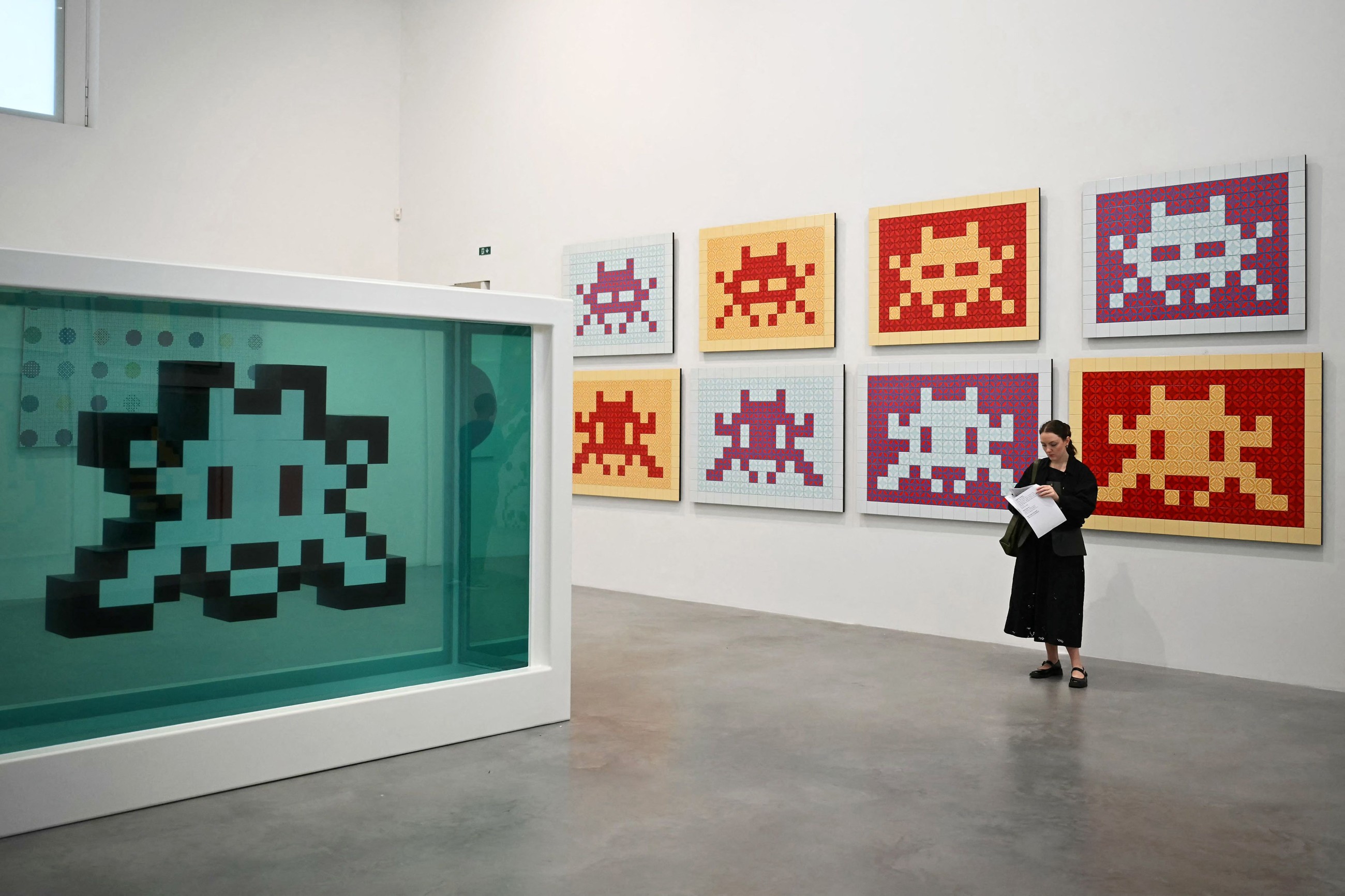 ‘Triple Trouble’: Fairey, Hirst and Invader join forces for London show
