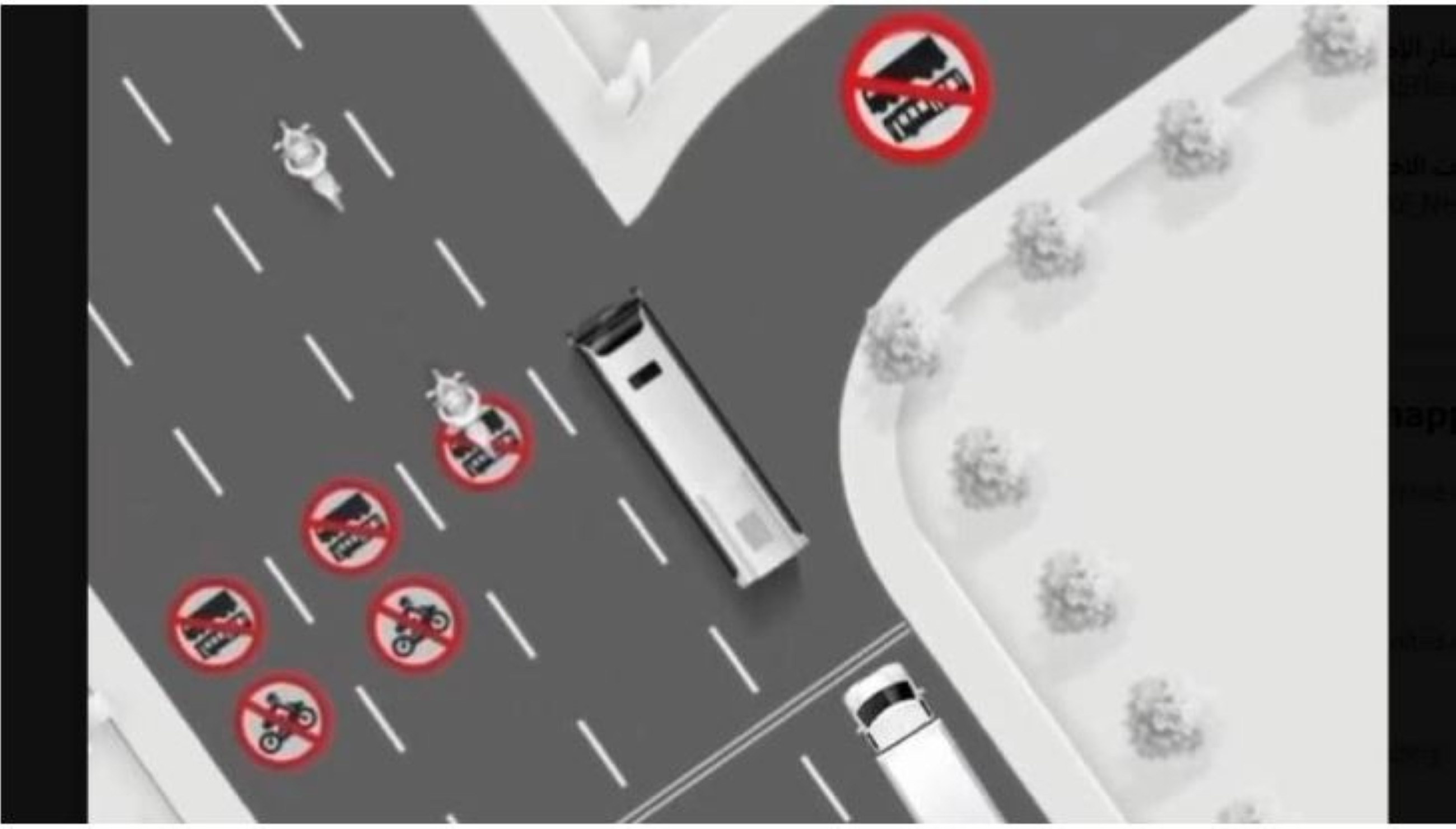 Sharjah allocates dedicated lanes for motorcycles, heavy vehicles and buses to ease traffic flow