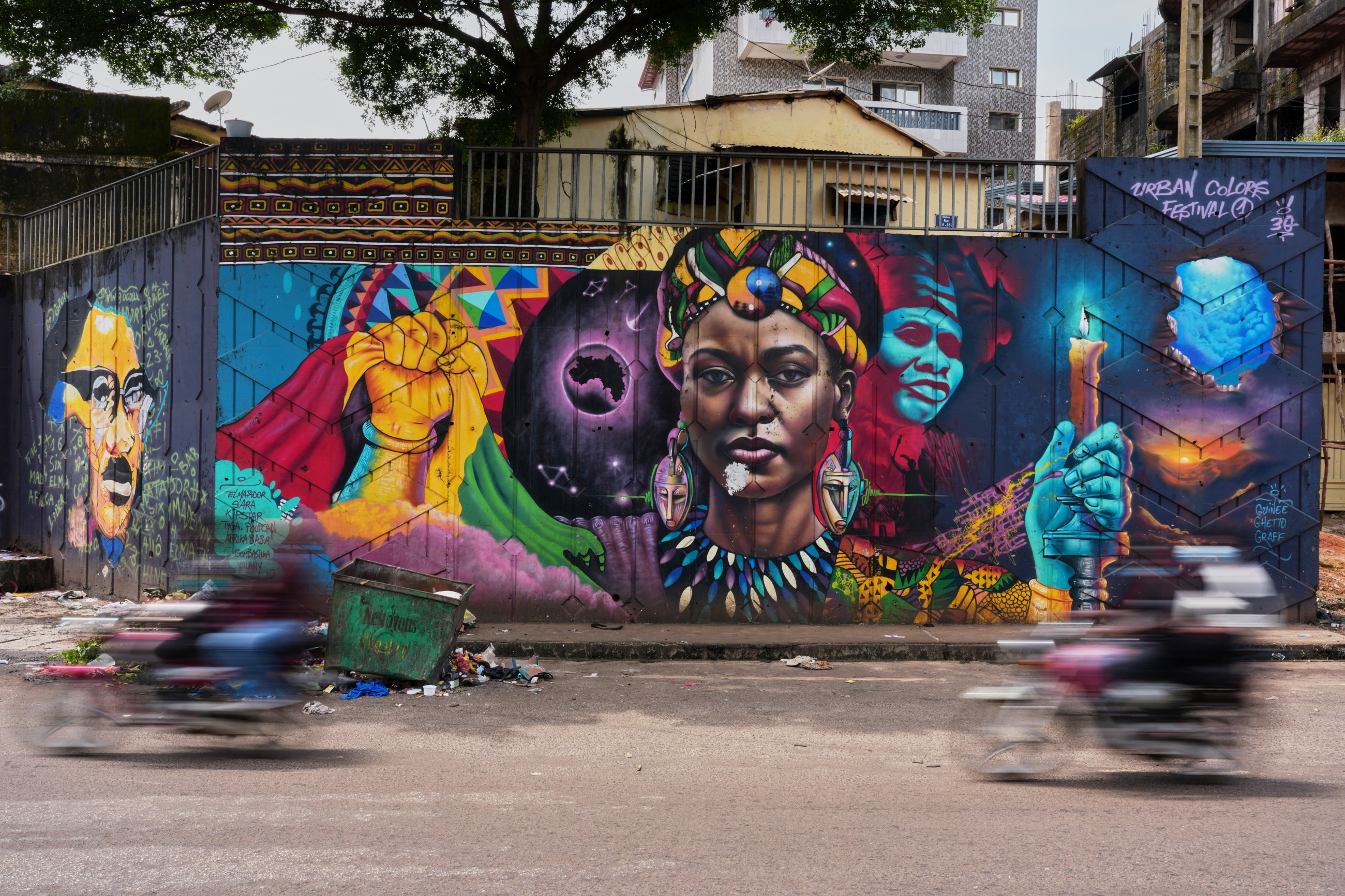 Senegalese artist transforms Conakry’s walls with captivating street art