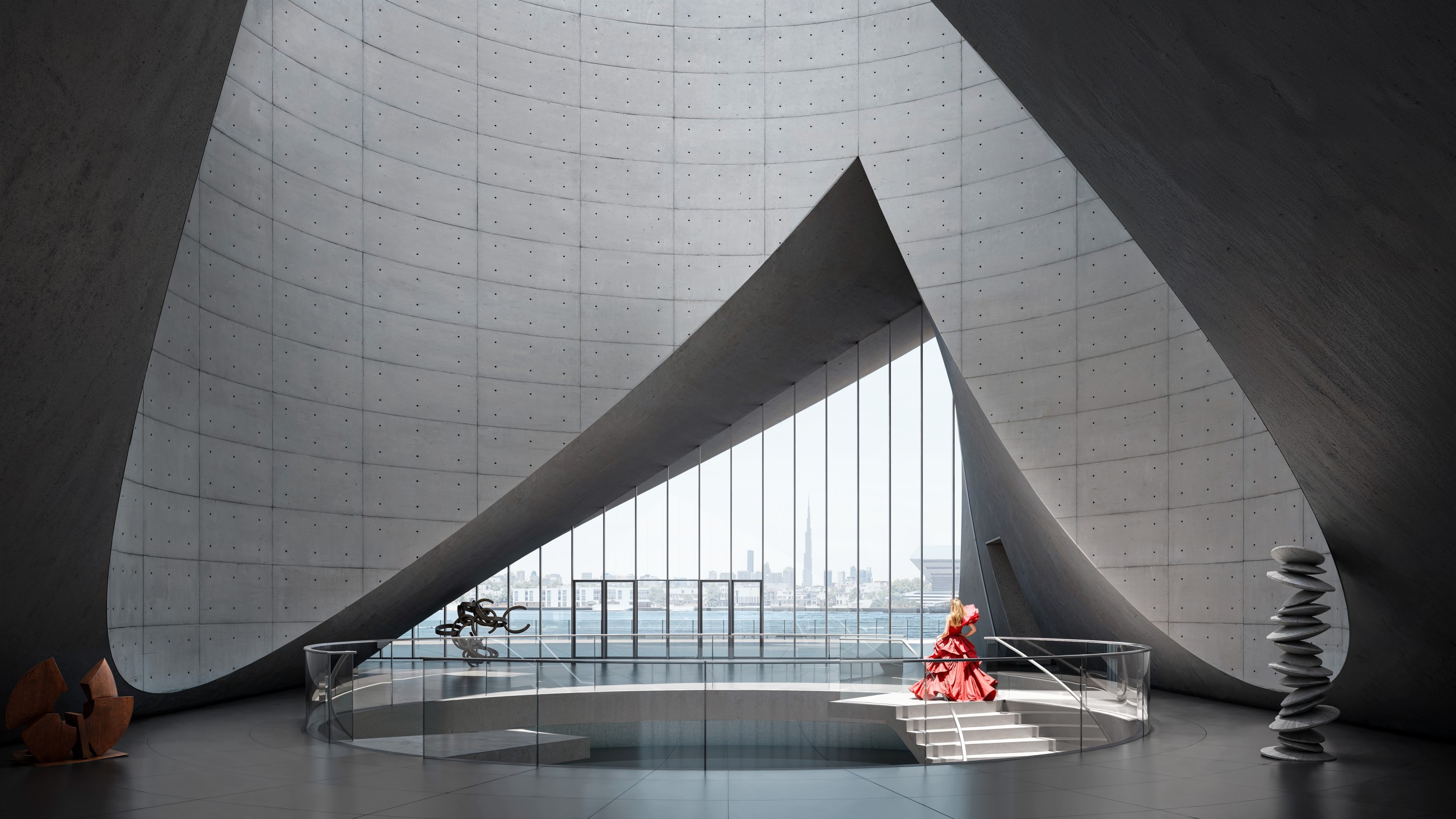 Dubai unveils Tadao Ando-designed Dubai Museum of Art on the Creek