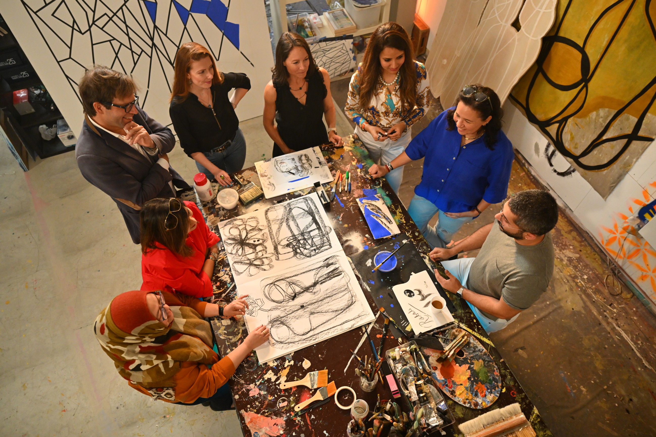 Egyptian artist Rabab Tantawy narrates the human story in multiple ways