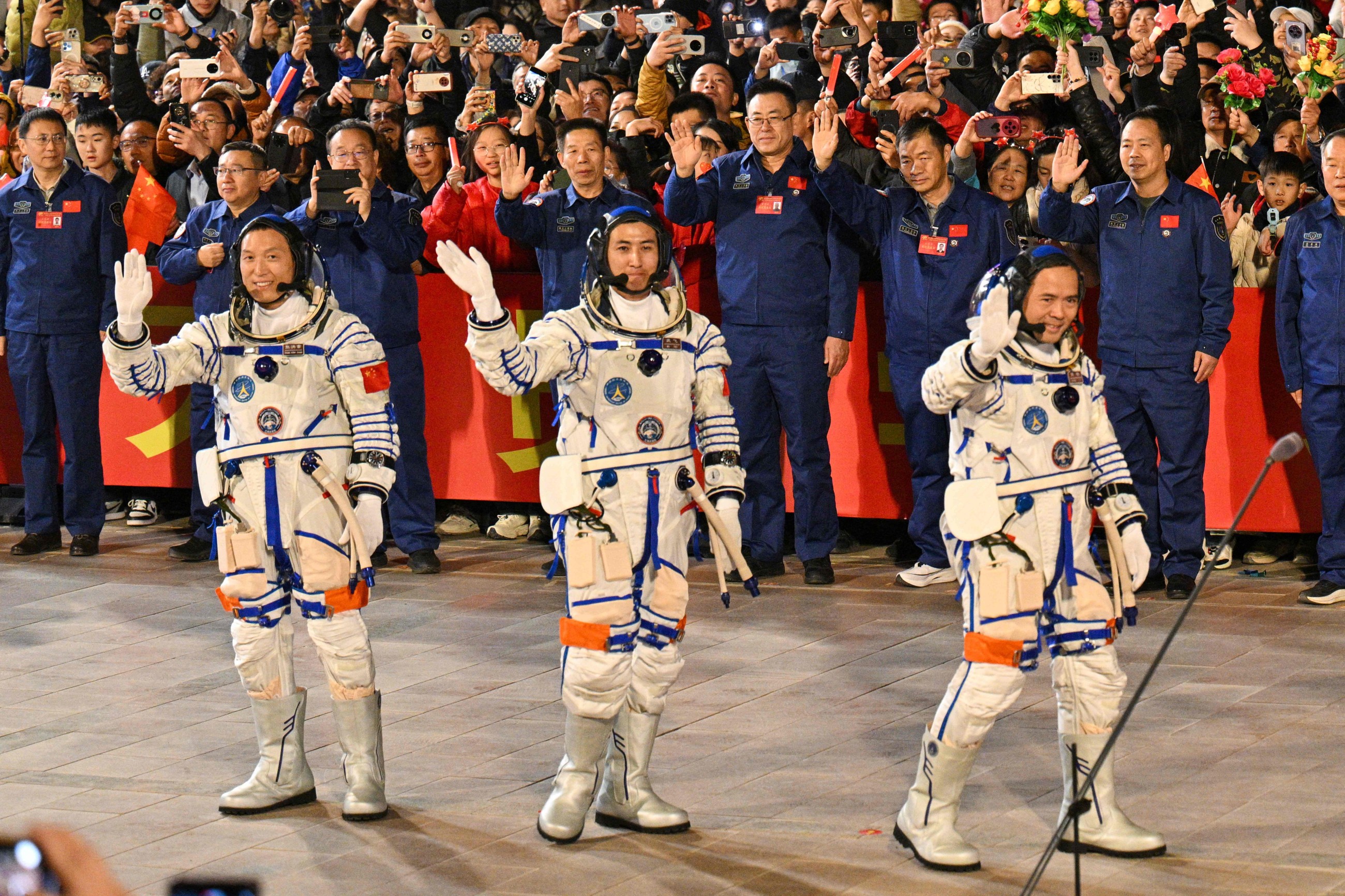 China sends youngest astronaut, mice to space station