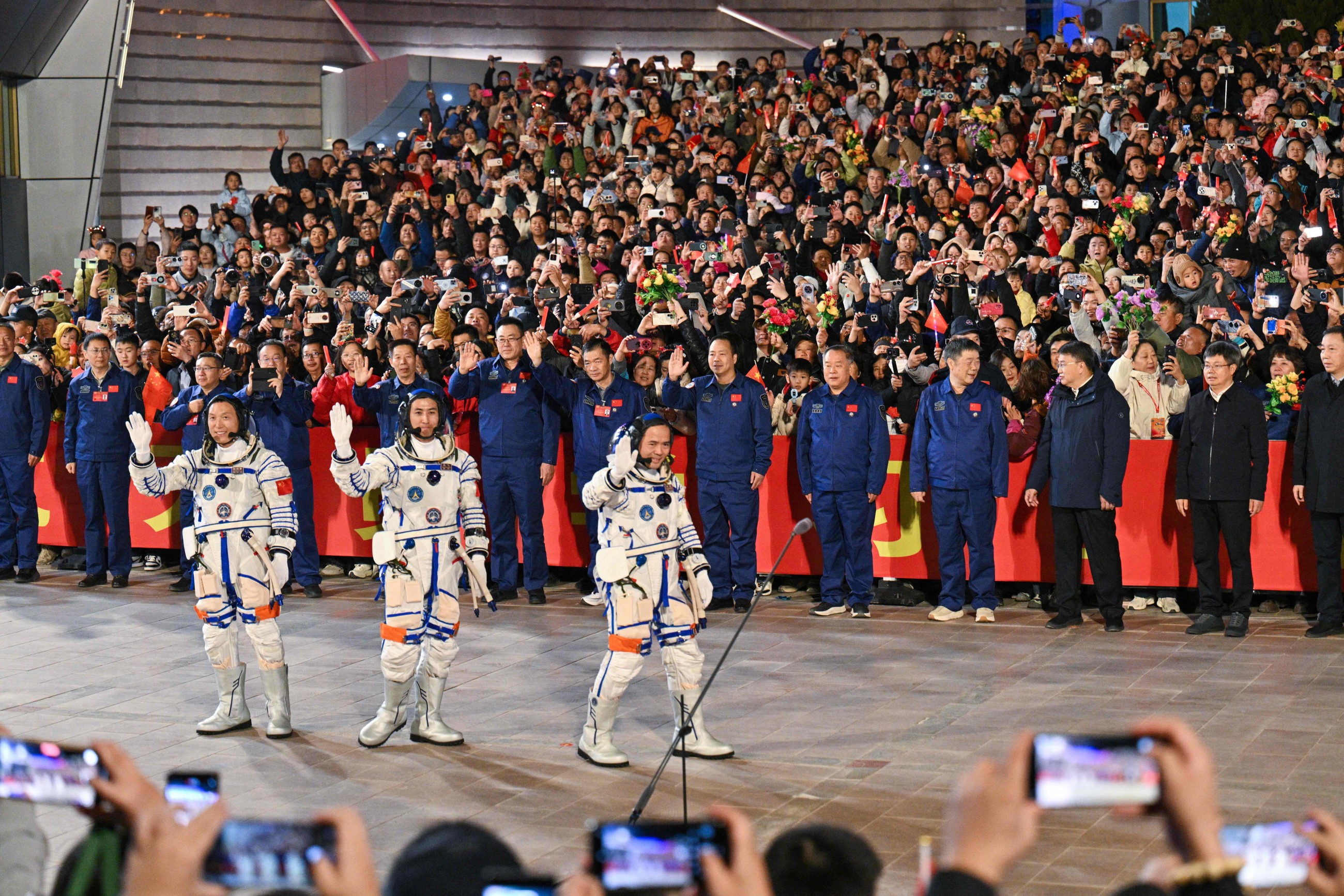 China sends youngest astronaut, mice to space station