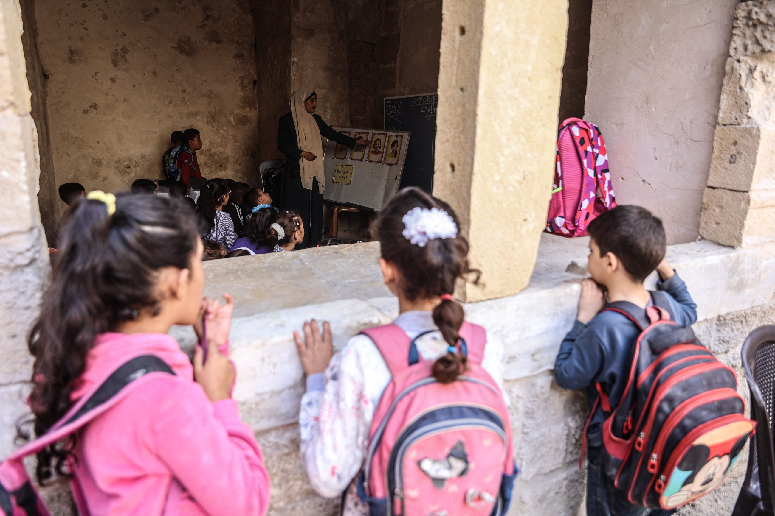 Gaza children gradually return to school after two years of deadly war