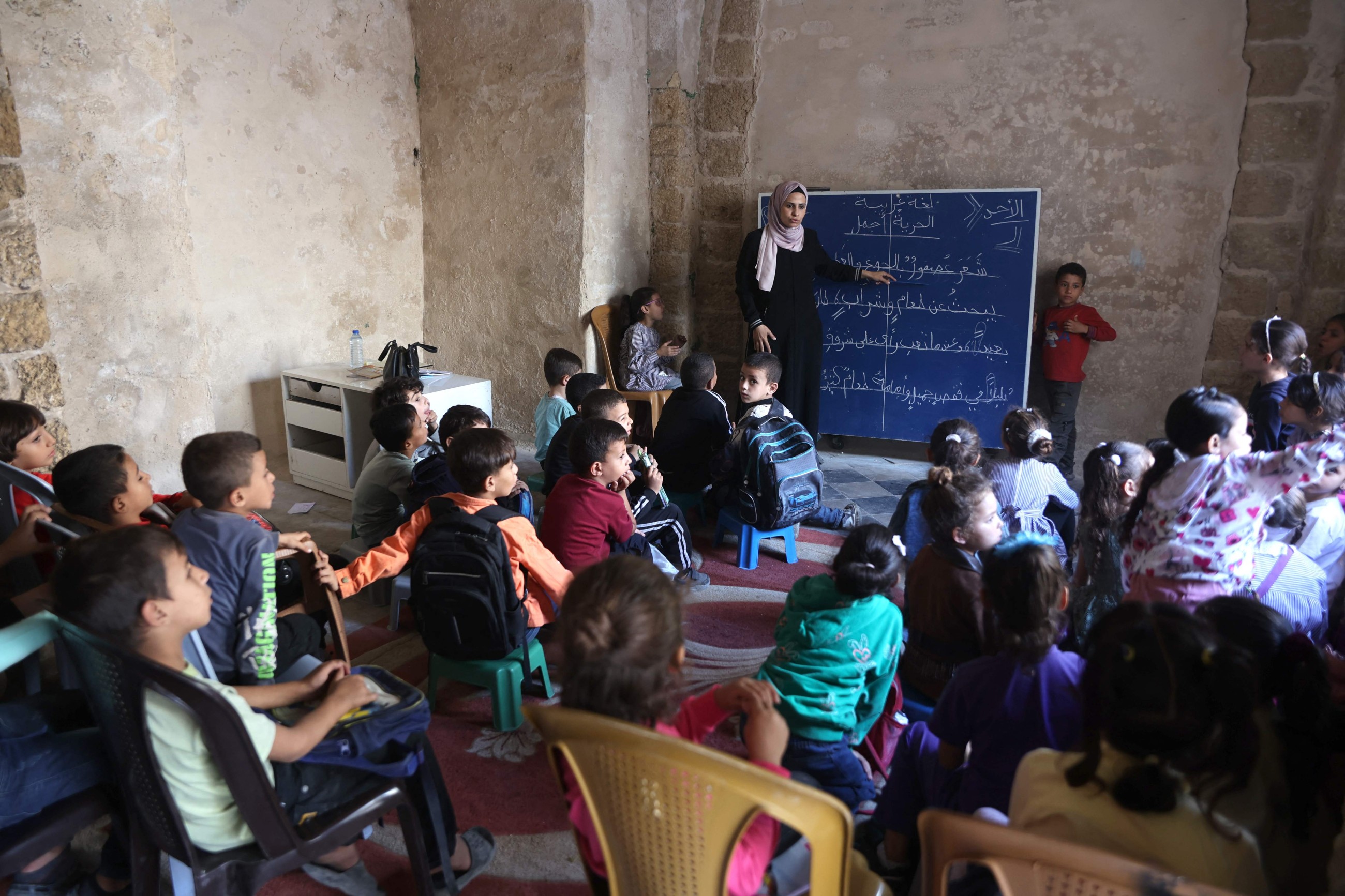 Gaza children gradually return to school after two years of deadly war