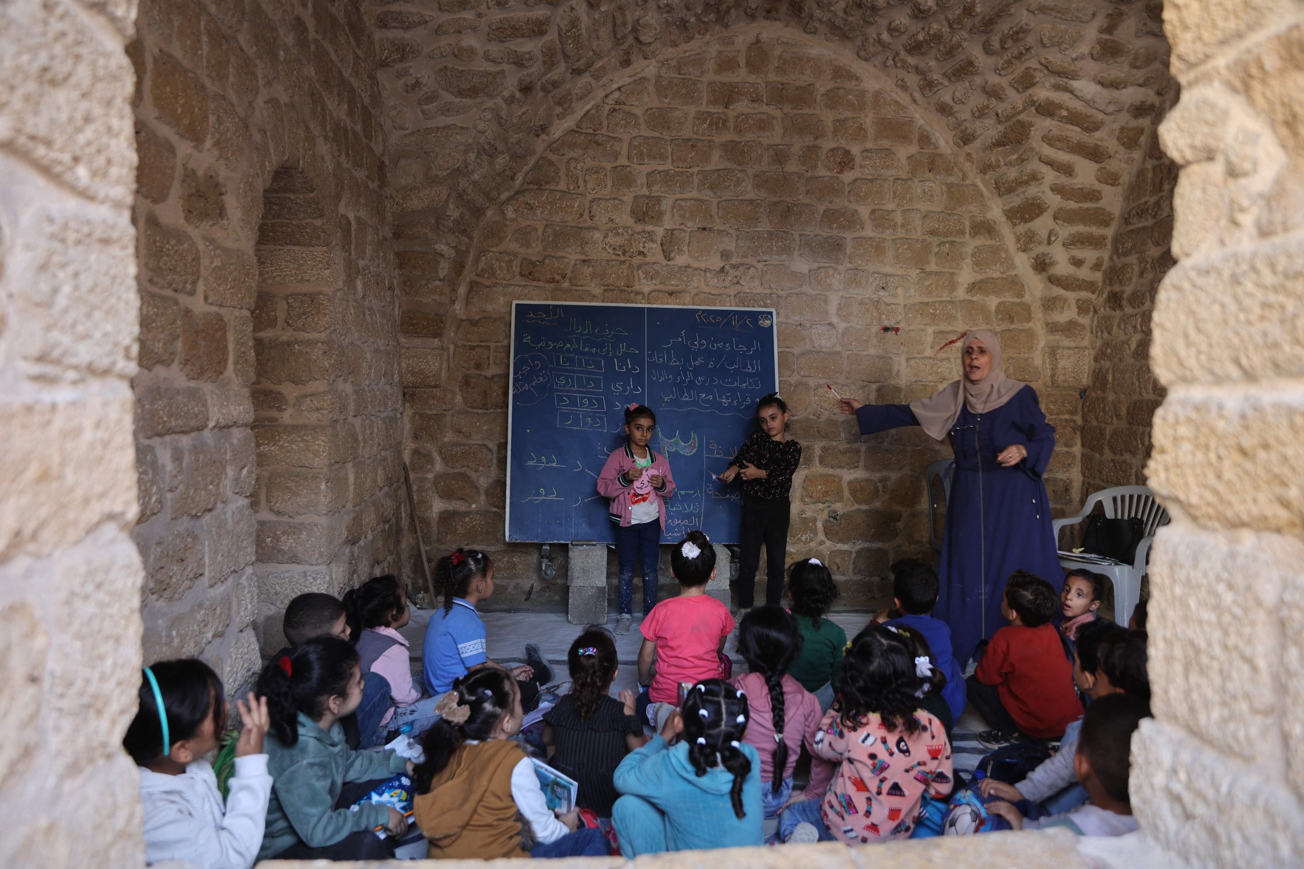 Gaza children gradually return to school after two years of deadly war