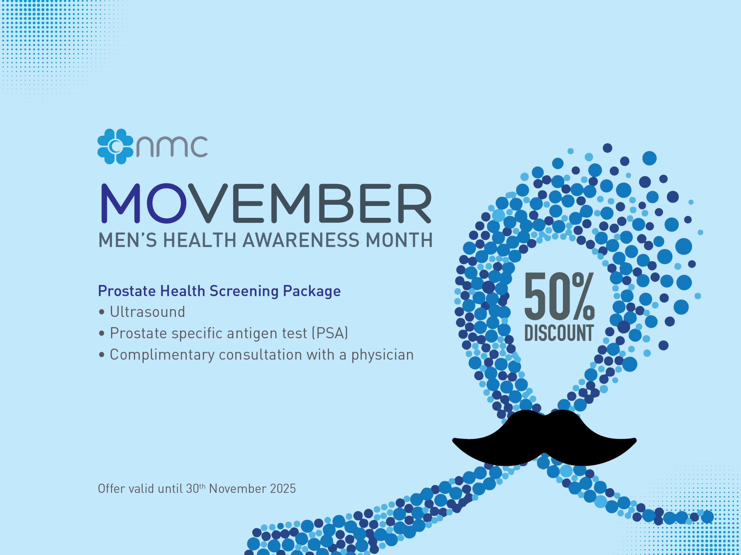 NMC Healthcare offers 50% discount on prostate screening and ultrasound in November