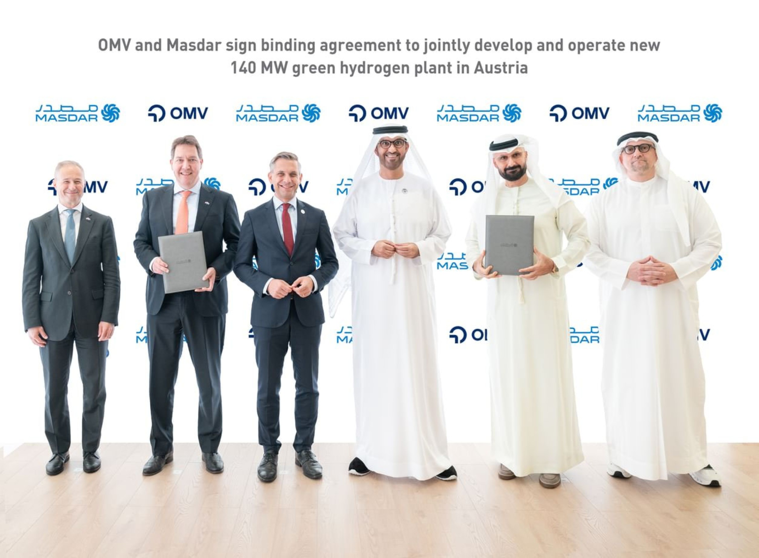 Masdar, OMV sign deal to develop new green hydrogen plant in Austria