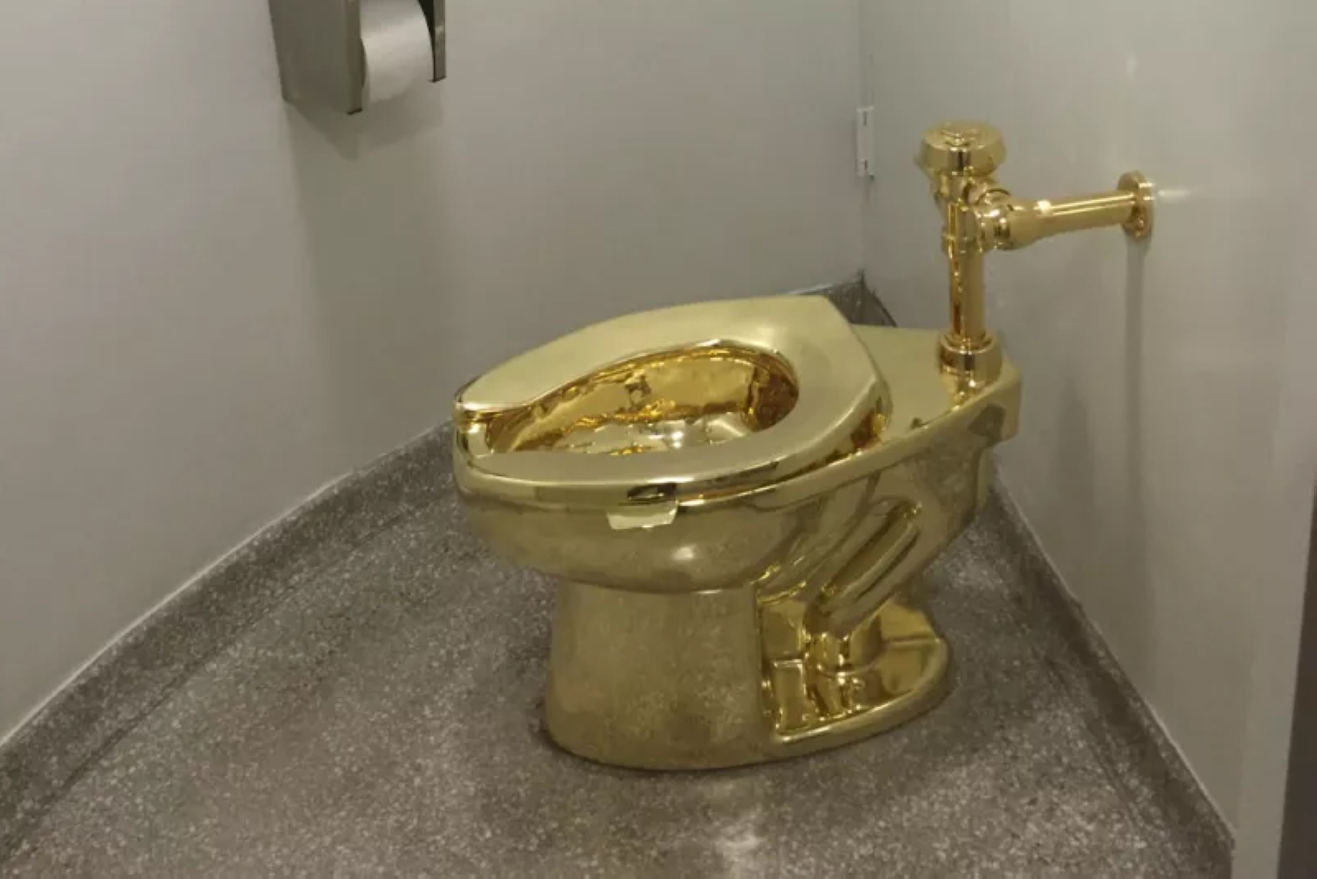Gold toilet