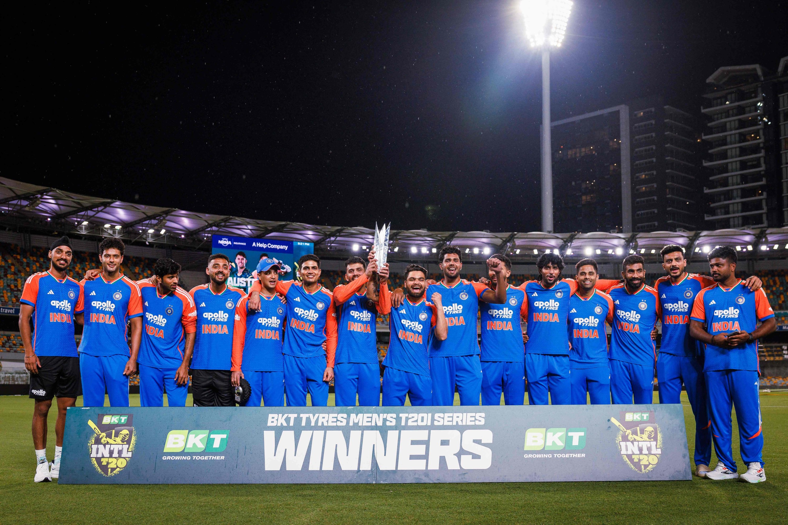 Suryakumar praises team as India win series after washout in 5th match