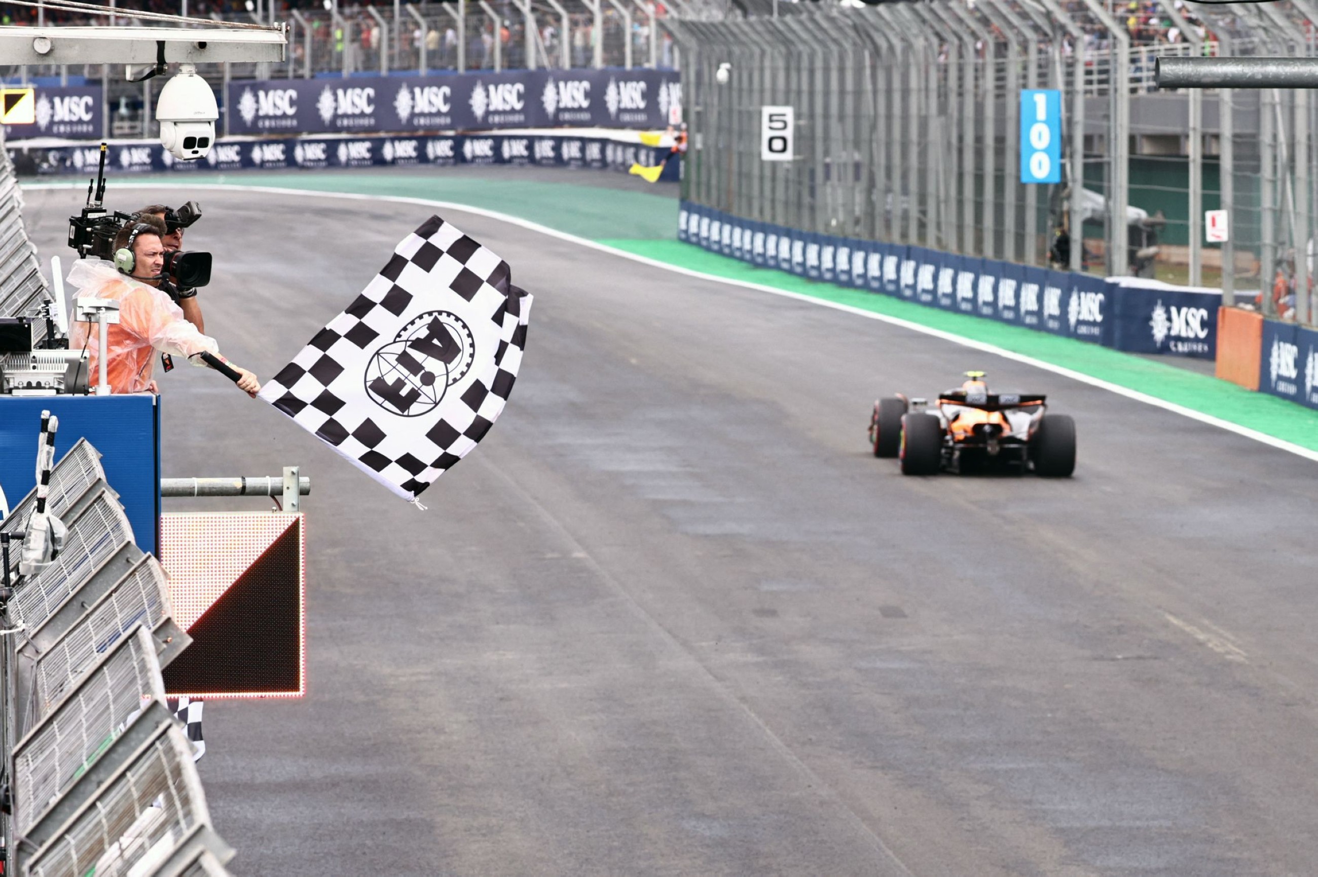 Norris poised for big leap in title race with Sao Paulo pole